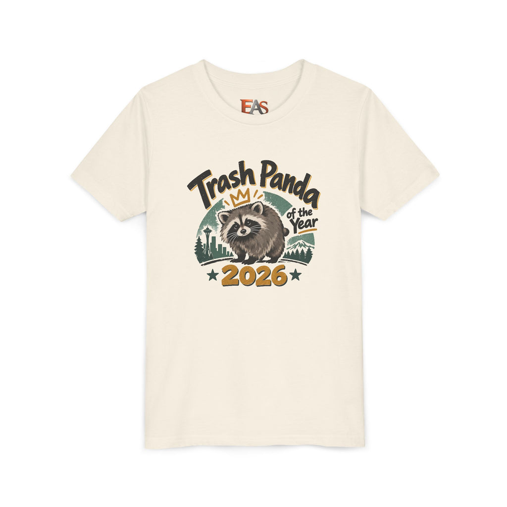 Trash Panda of the Year 2026 Youth T-Shirt | Jimothy-Inspired Raccoon Tee