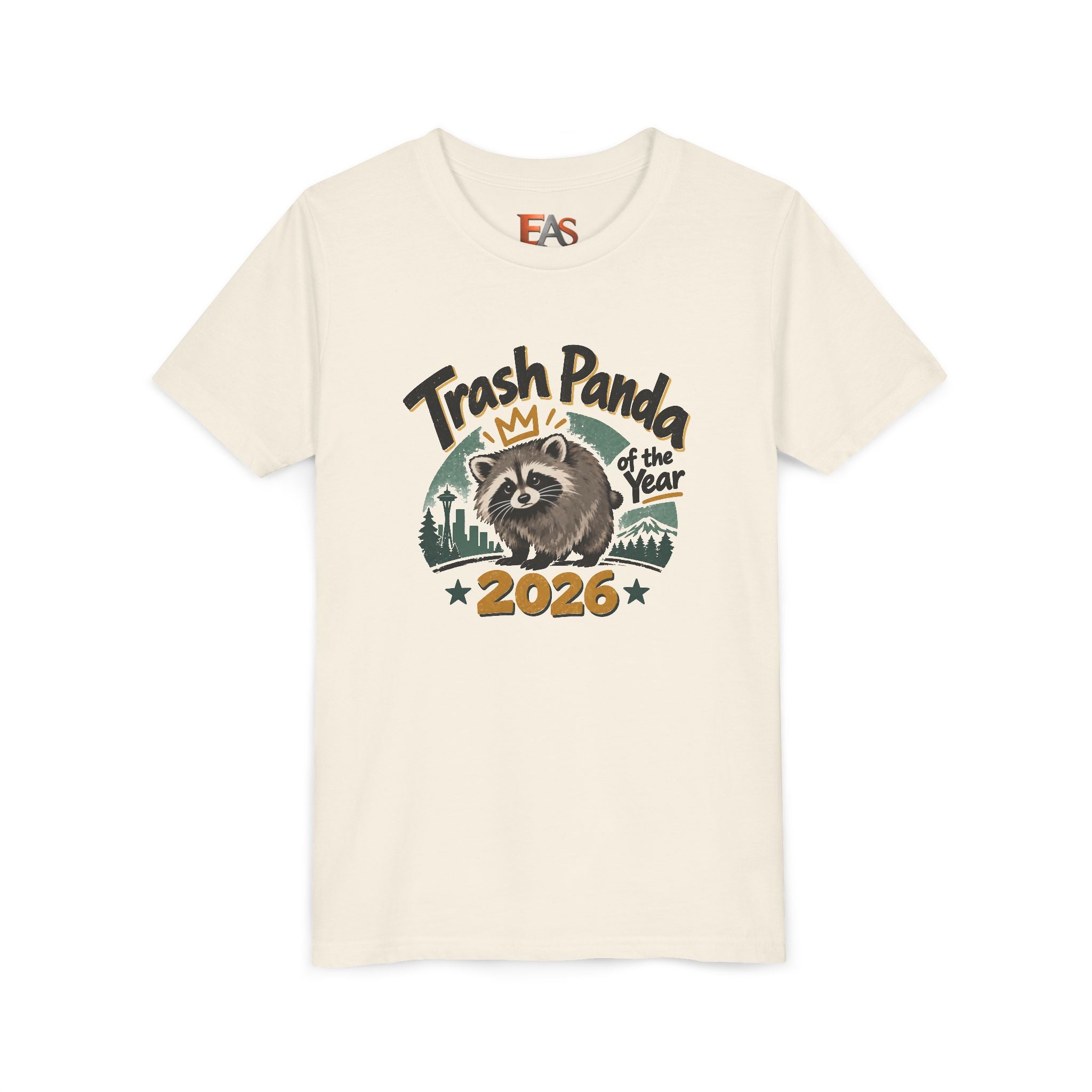 Trash Panda of the Year 2026 Youth T-Shirt | Jimothy-Inspired Raccoon Tee