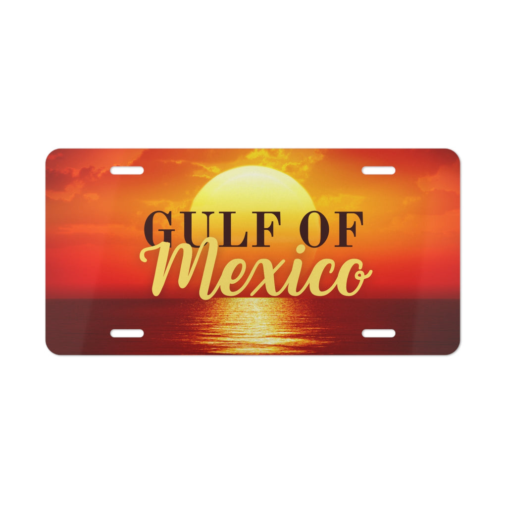 Gulf of Mexico Sunset Vanity Plate Printify