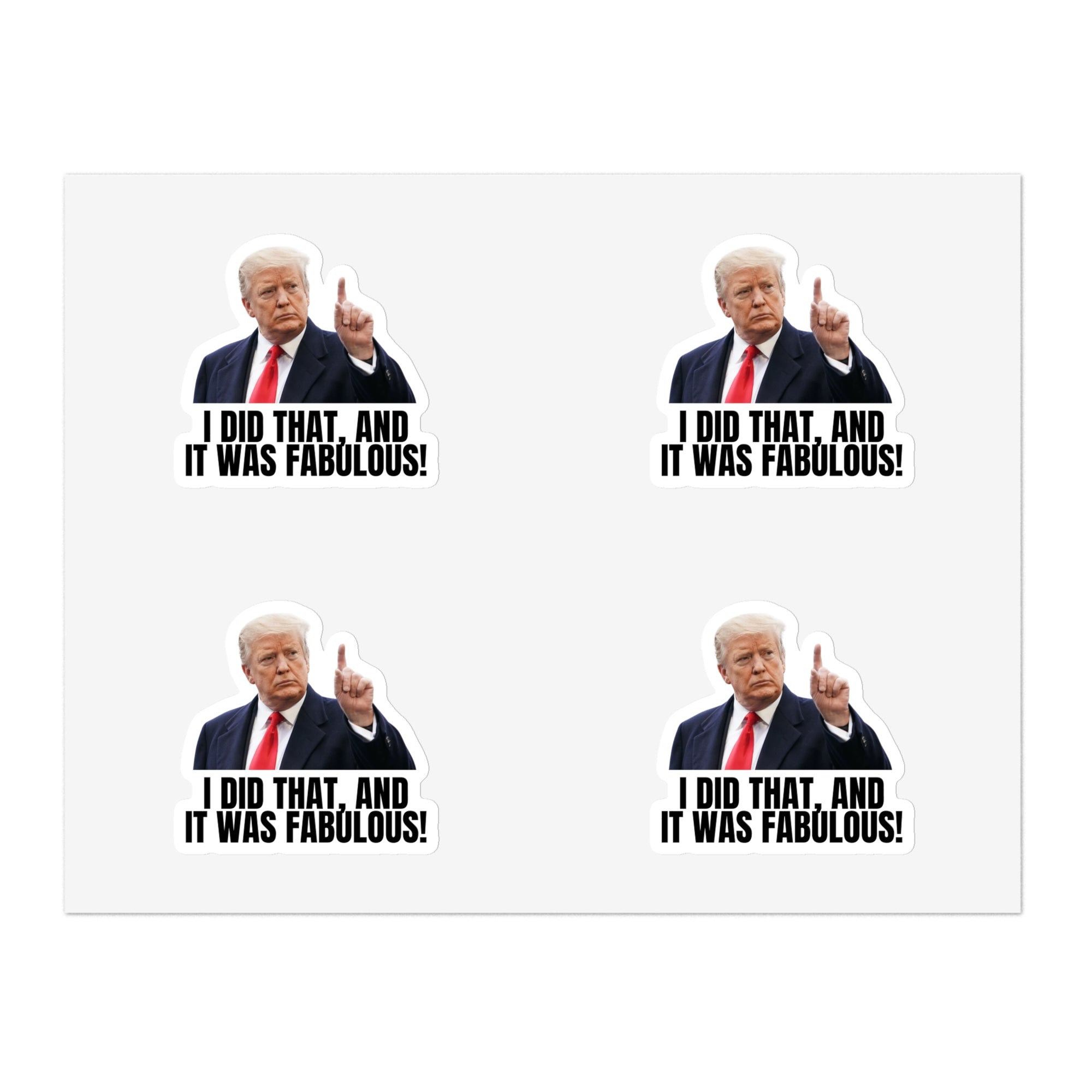 President-Inspired Sticker Sheet Bundle - 10 Fun, Colorful Stickers with Humor