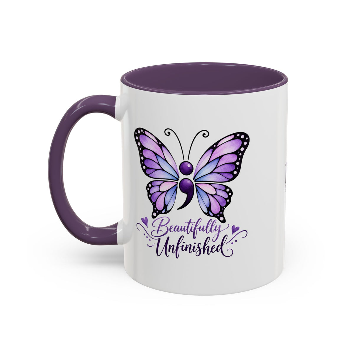 Beautifully Unfinished Semicolon Suicide Awareness Mug