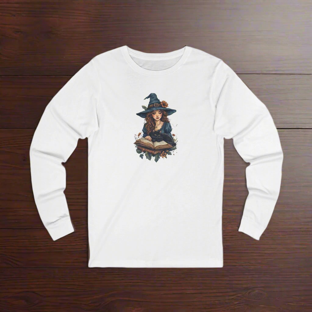 Spellbinding Witch Unisex Long Sleeve Tee for Halloween