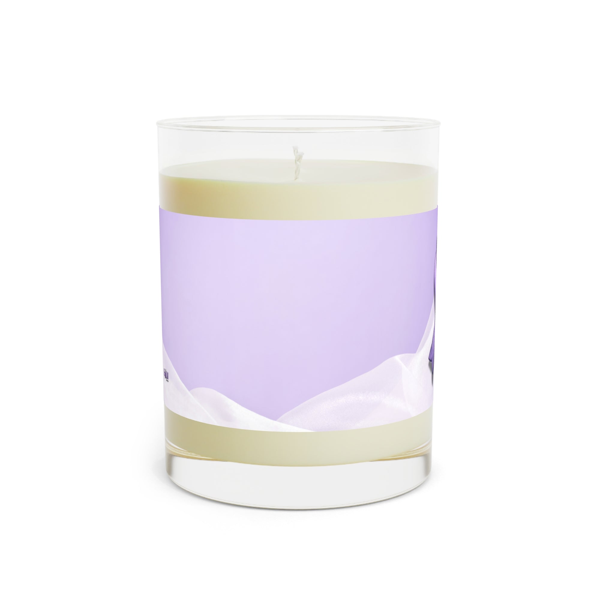 Sketchy Purple Ribbon Scented Candle, Gift for Epilepsy Warriors