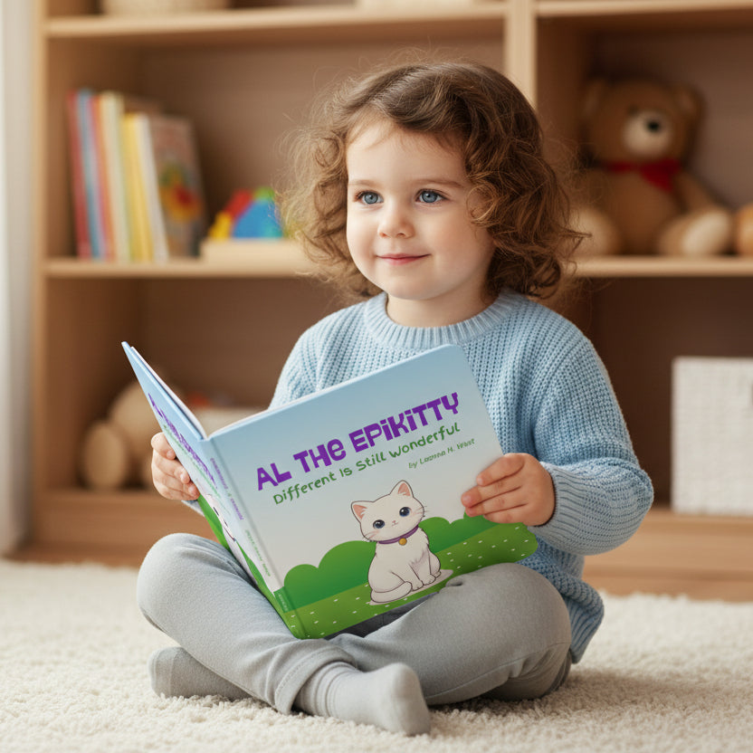 AL the Epikitty Board Book | A Gentle Story About Epilepsy, by Leanne H. West