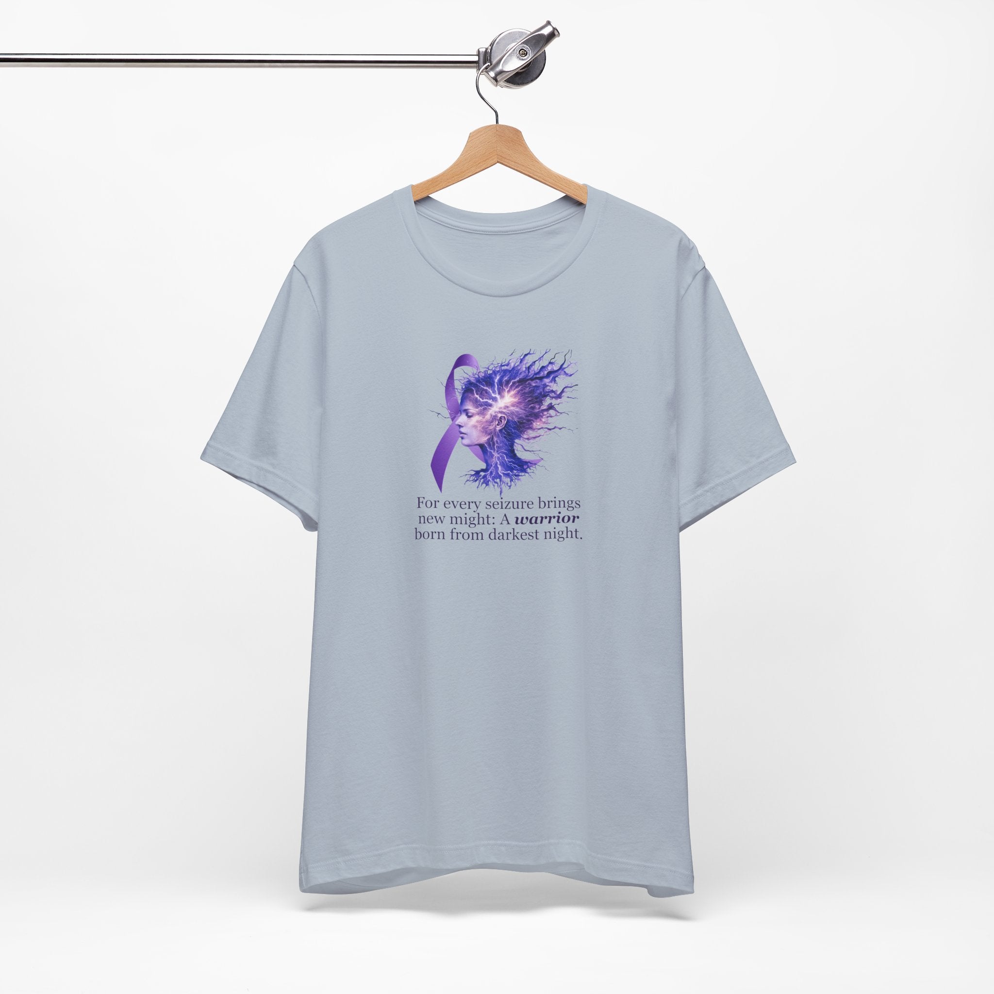 Photo depicting the ​A Warrior is Born Unisex Jersey Short Sleeve Tee from EpiAl's Shop.