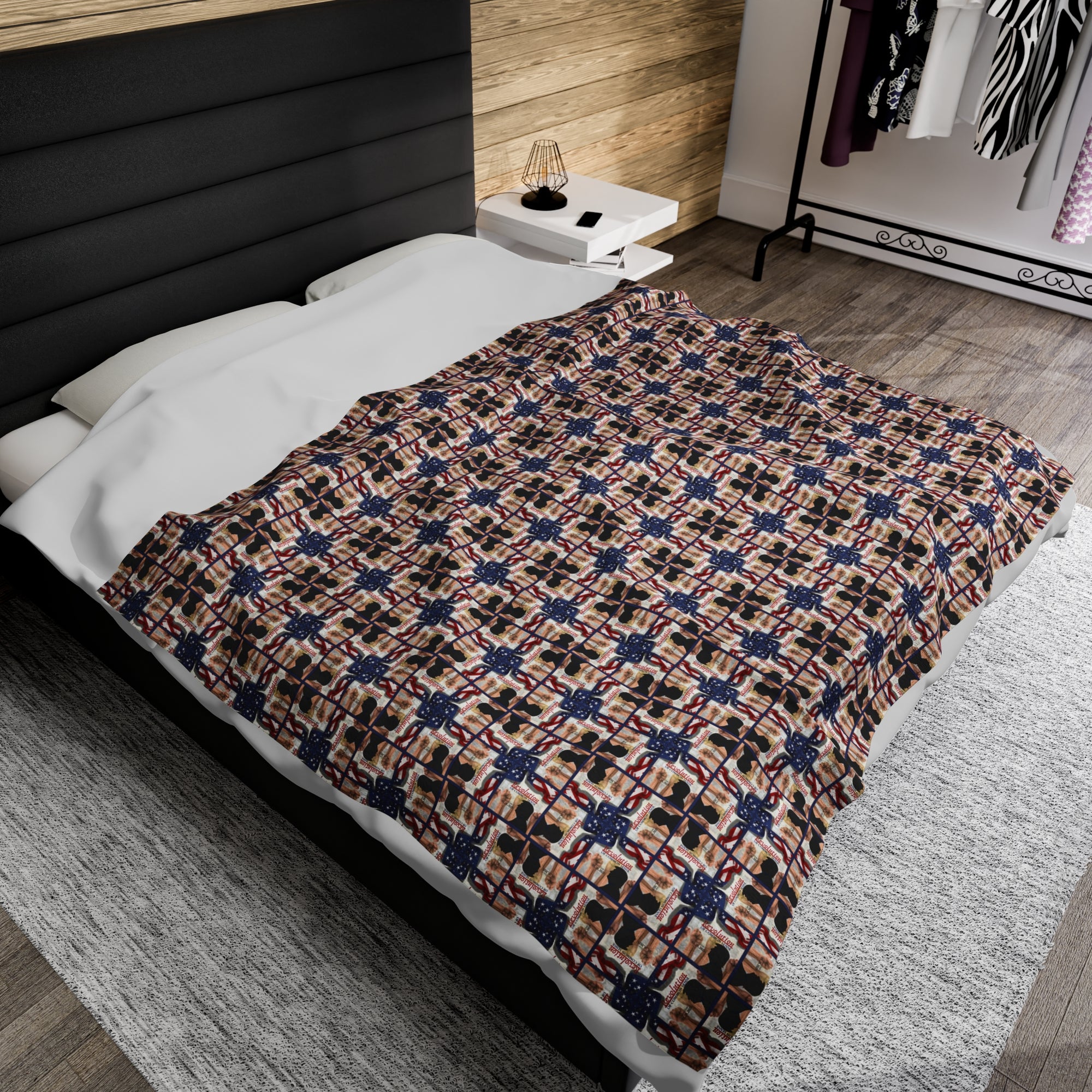 Trump Revolution of Common Sense Velveteen Plush Blanket