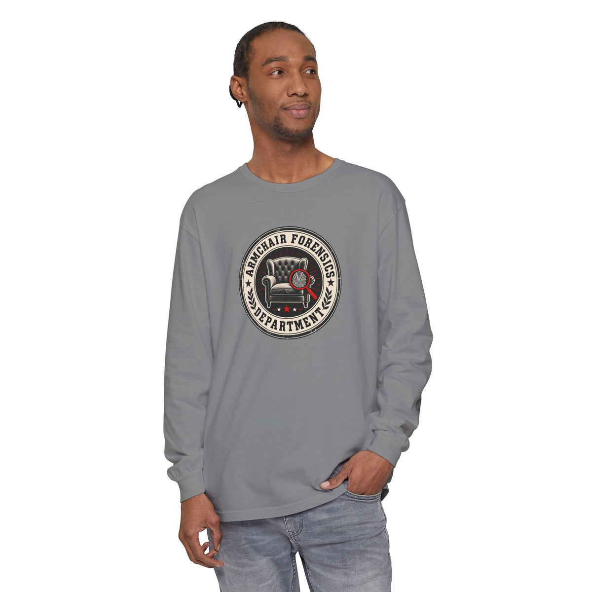 Armchair Forensics Department Long Sleeve Shirt | True Crime Investigator Tee