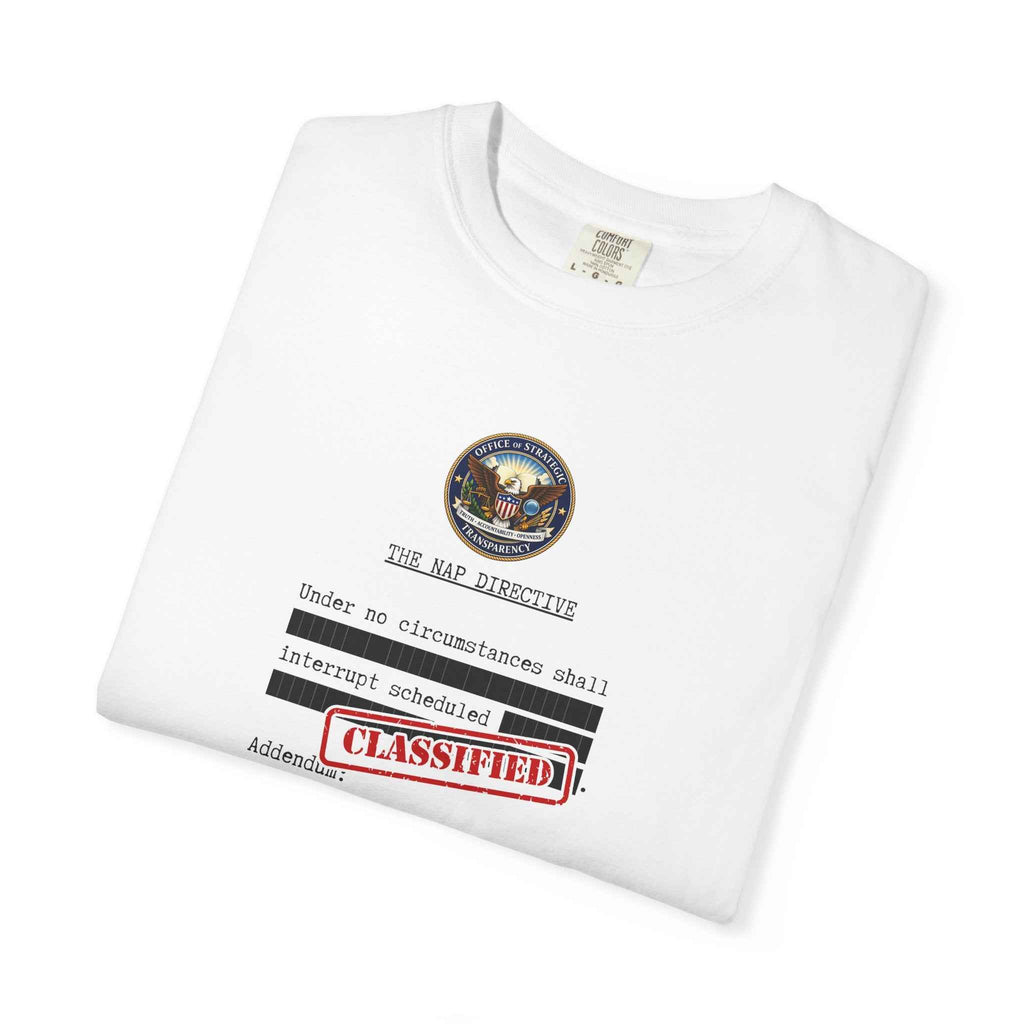 The Nap Directive Unisex T-Shirt – Official Rest Policy Graphic Tee