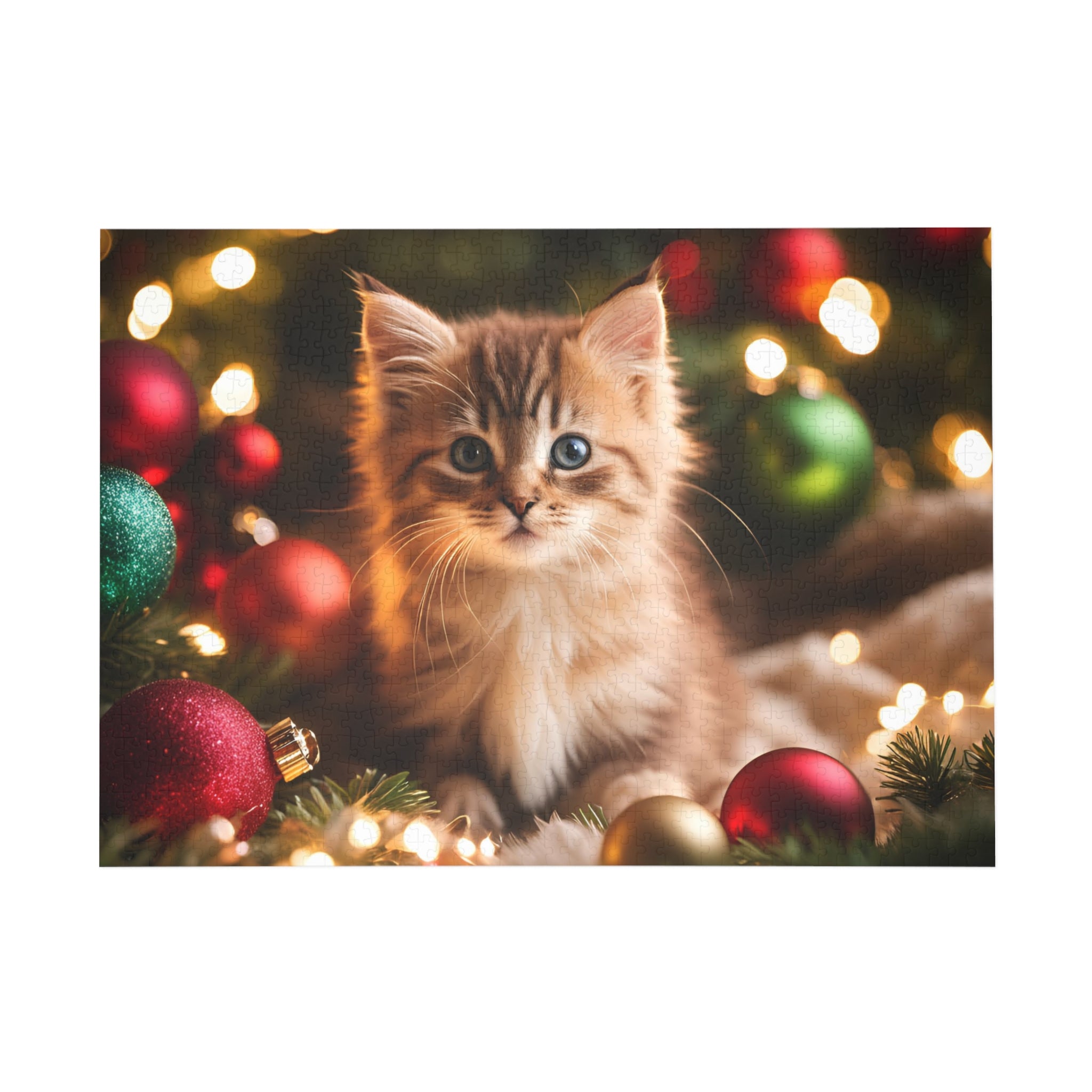 Kitten Christmas Puzzle (96, 252, 500, 1000-Piece) - EpiAl's Shop