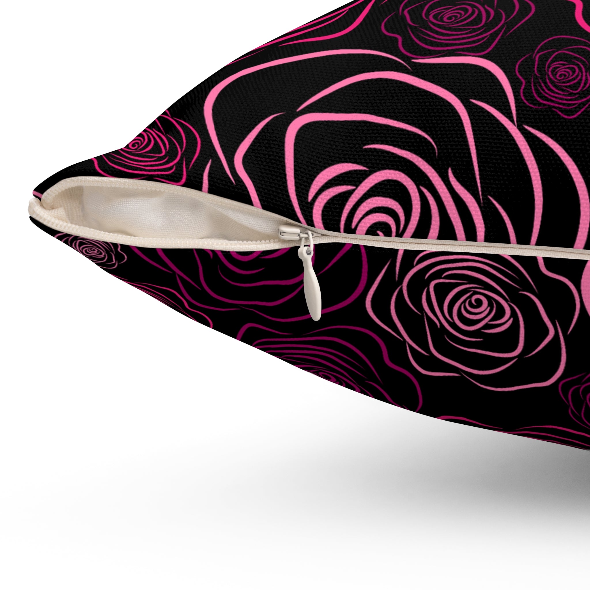 Moody Rose Cat Eyes Throw Pillow