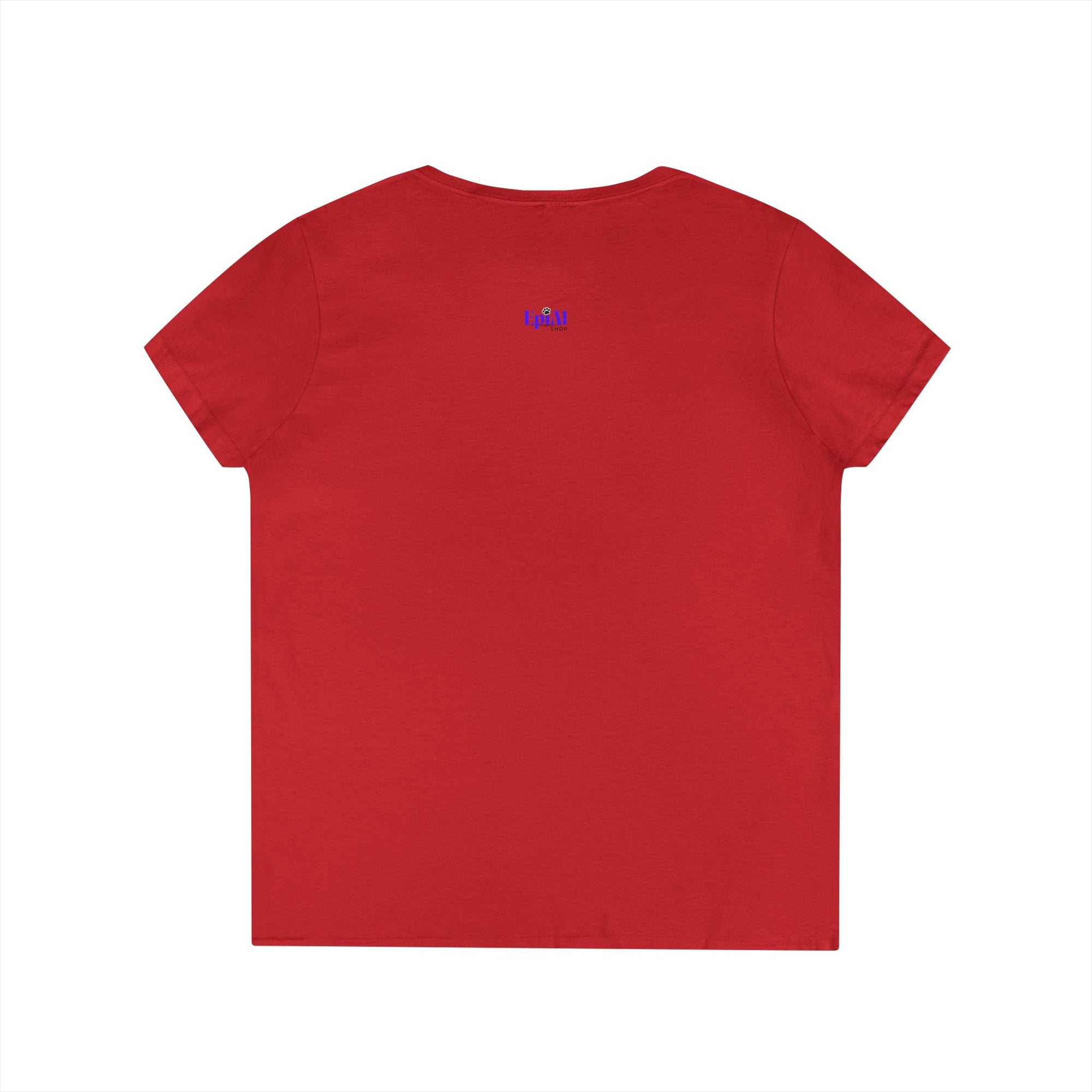 Stylish Meow Ladies' V-Neck T-Shirt, Cute Cat Lover Gift