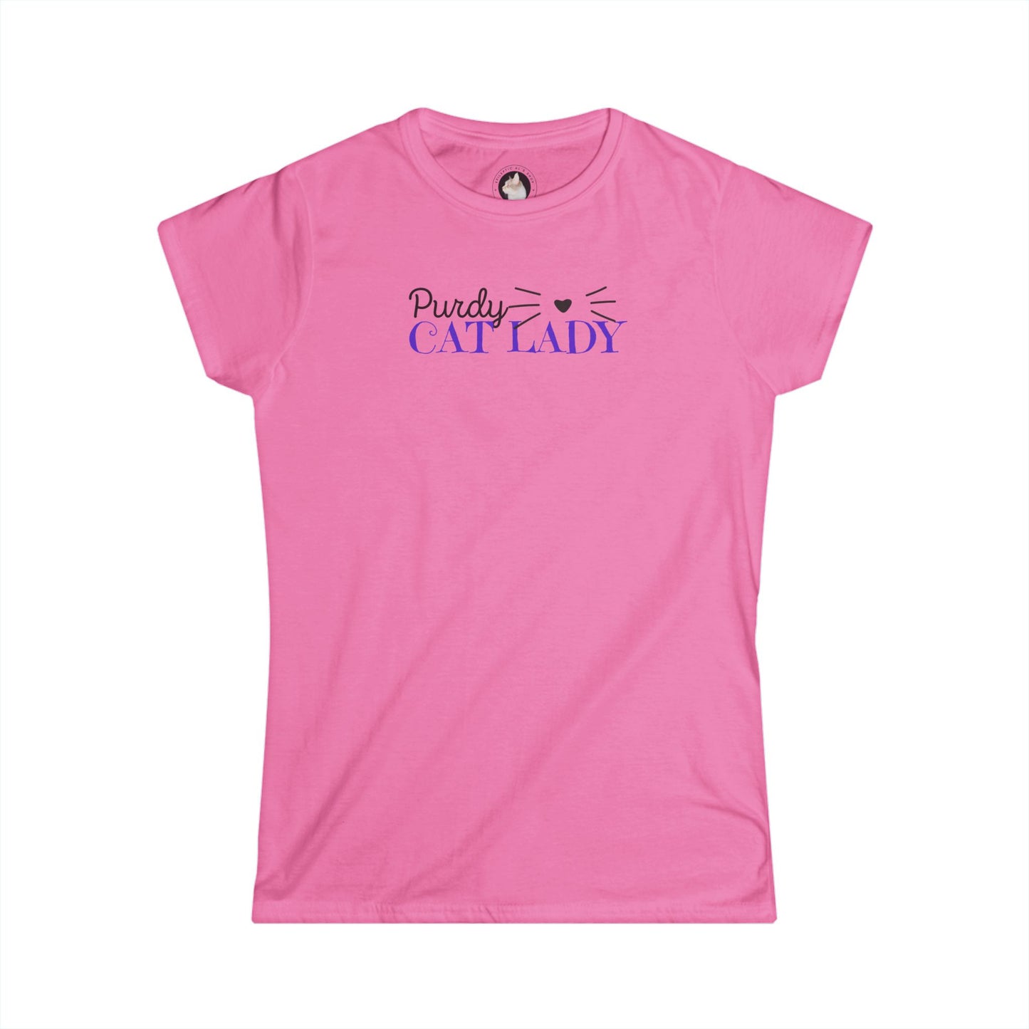 Purdy Cat Lady Women's Softstyle Tee - T - Shirt - Epileptic Al’s Shop