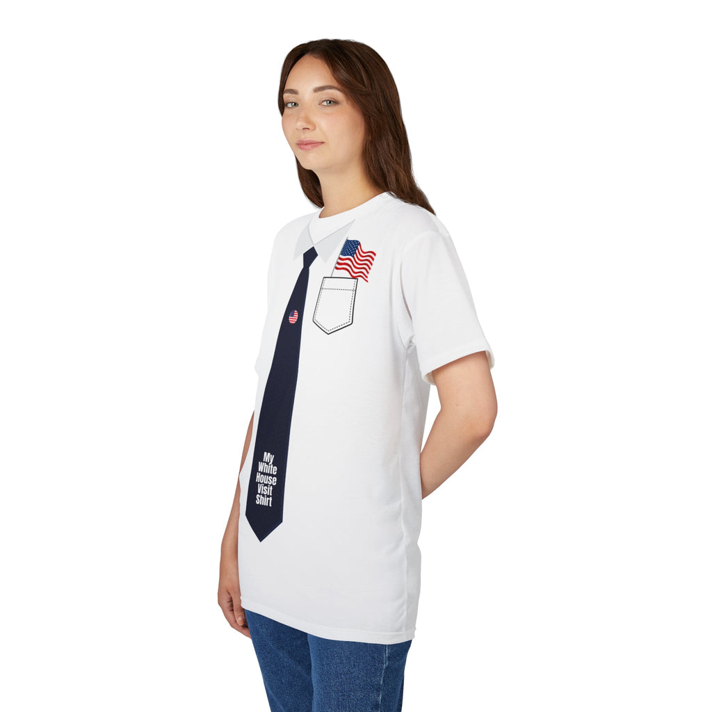 My White House Visit Shirt with American Flag Design Printify