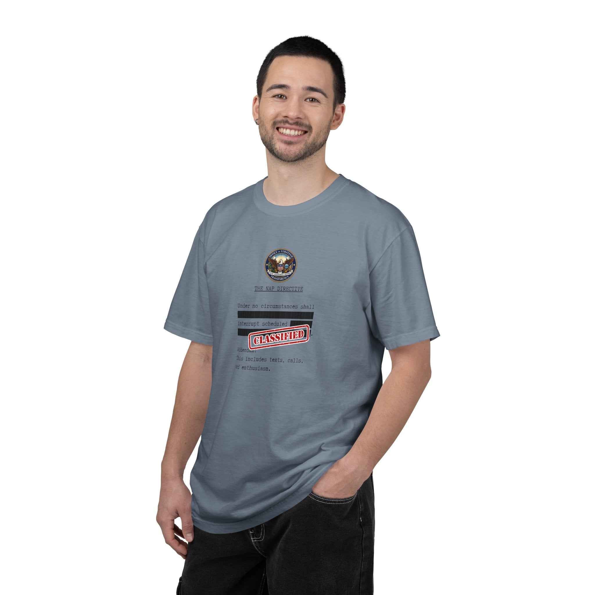 The Nap Directive Unisex T-Shirt – Official Rest Policy Graphic Tee
