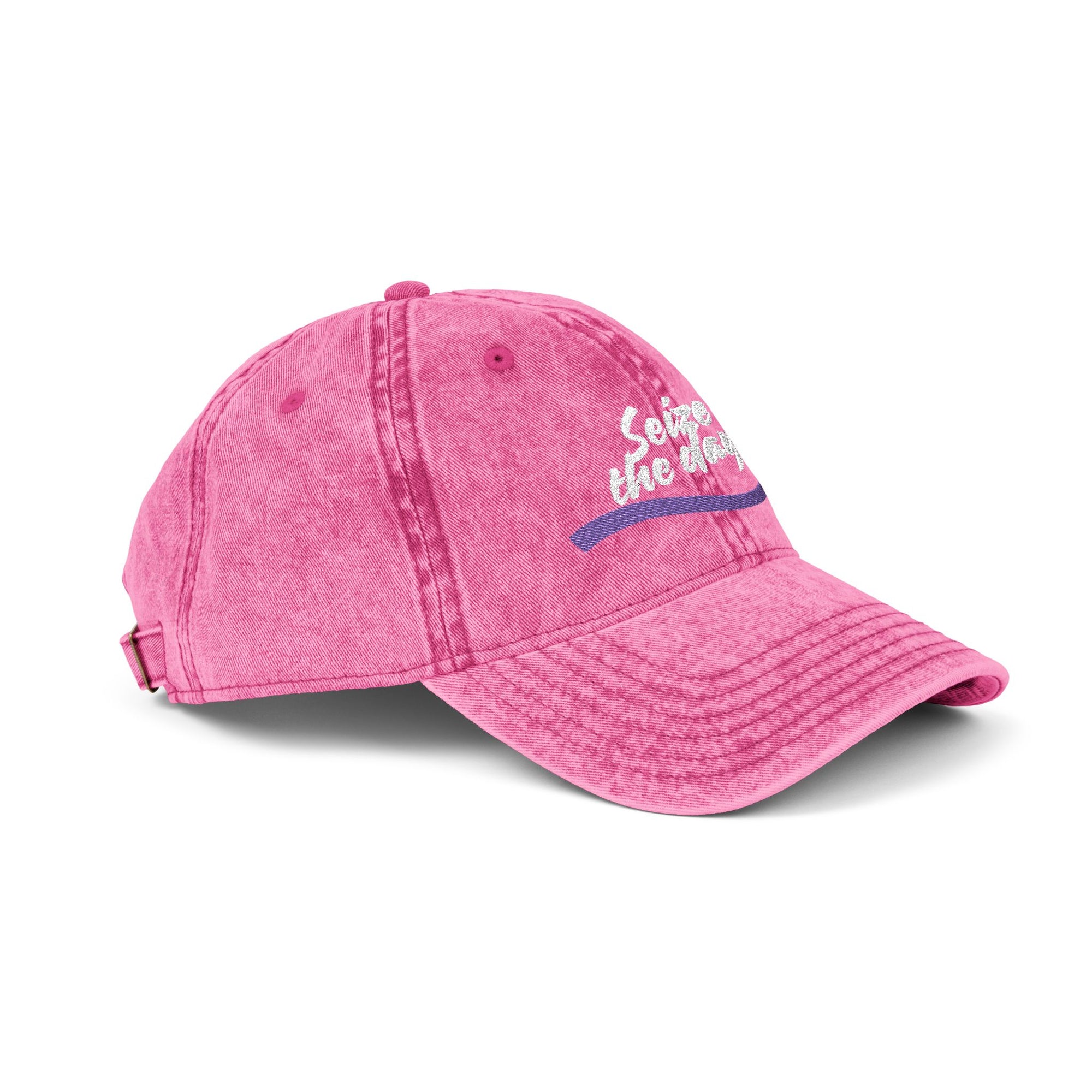 Seize the Day Vintage Style Cap (Embroidery)