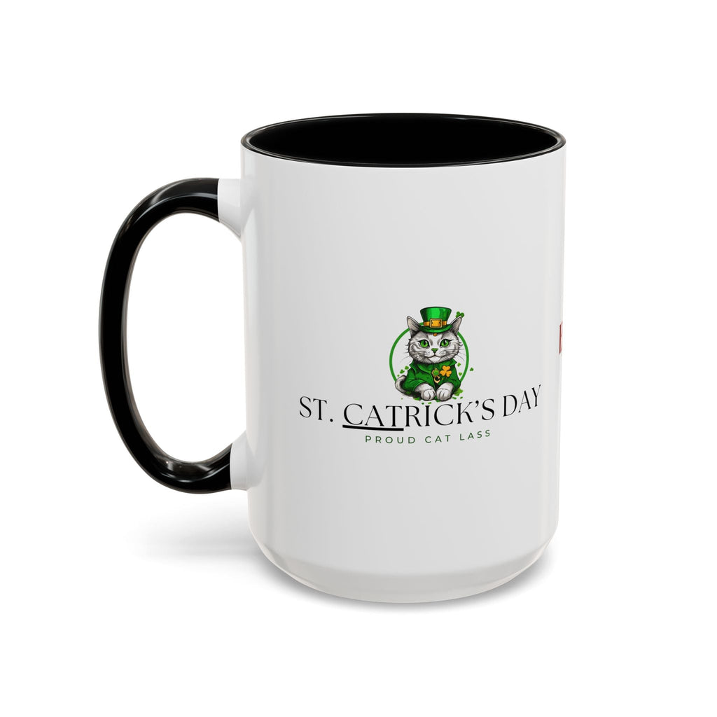 St. Patrick's Day Cat Coffee Mug - Proud Cat Lass Design Printify