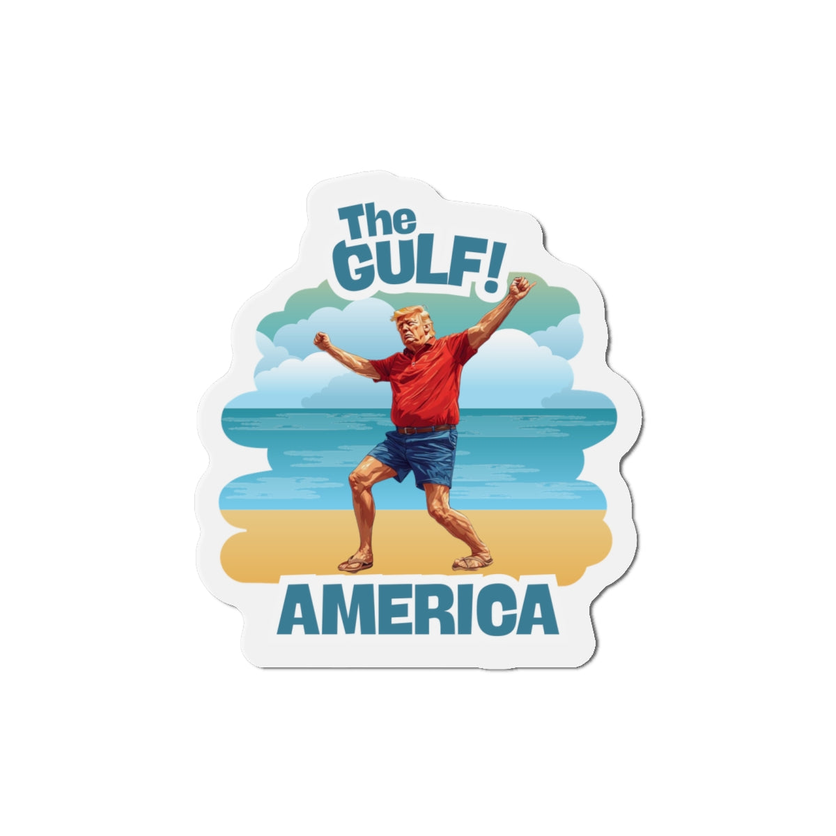 Gulf Coast Die-Cut Magnet, Fun Home Decor