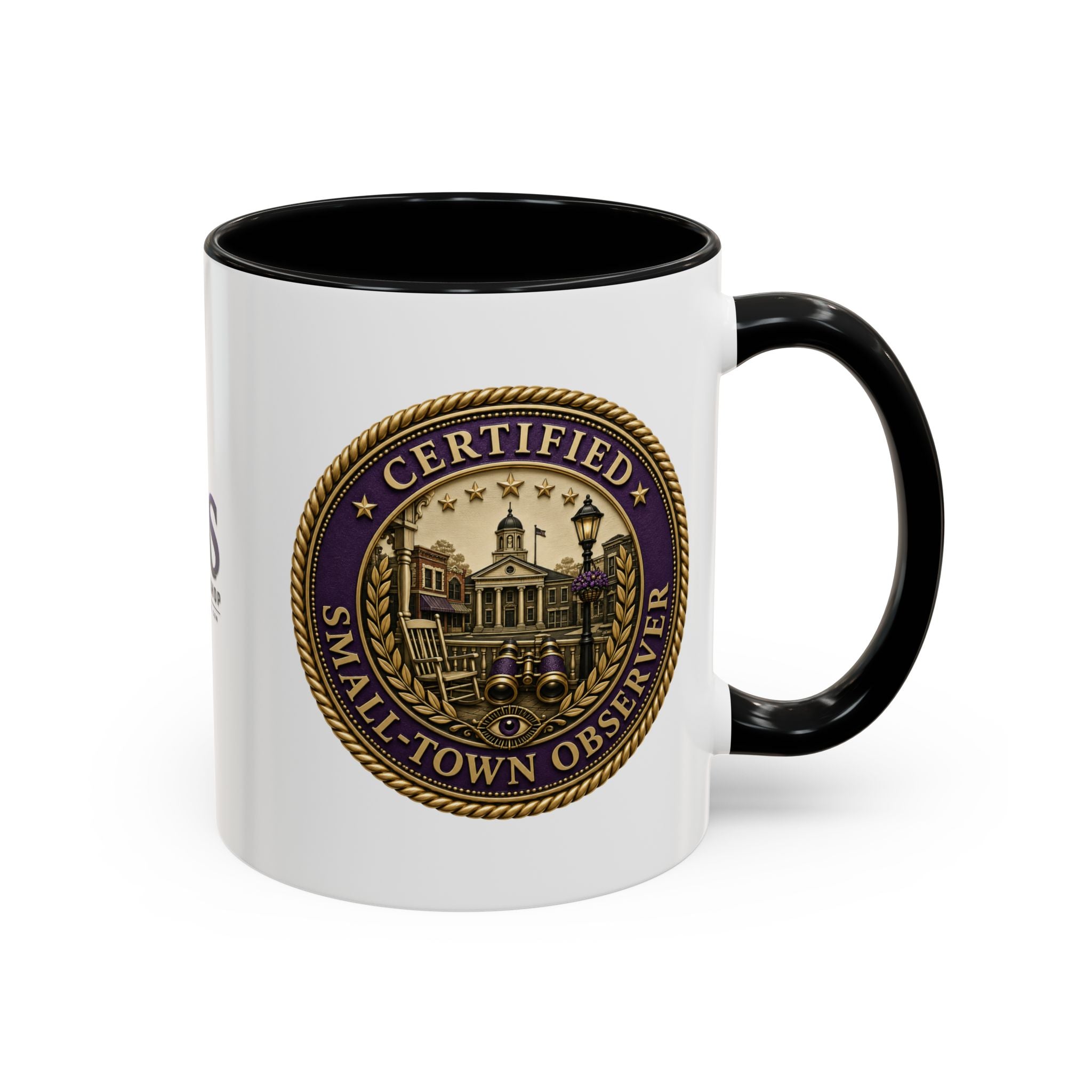 Certified Small-Town Observer Accent Coffee Mug - Accent 11/15oz