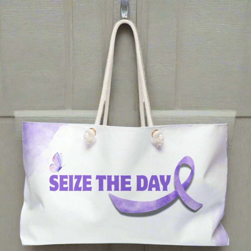 Watercolor Seize the Day Weekender Bag
