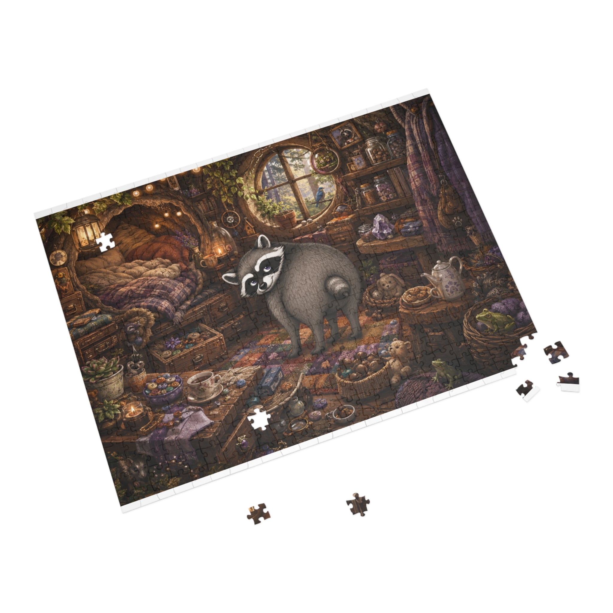 Jimothy’s Cozy Woodland Hideaway Jigsaw Puzzle (96/252/500/1000 pcs)