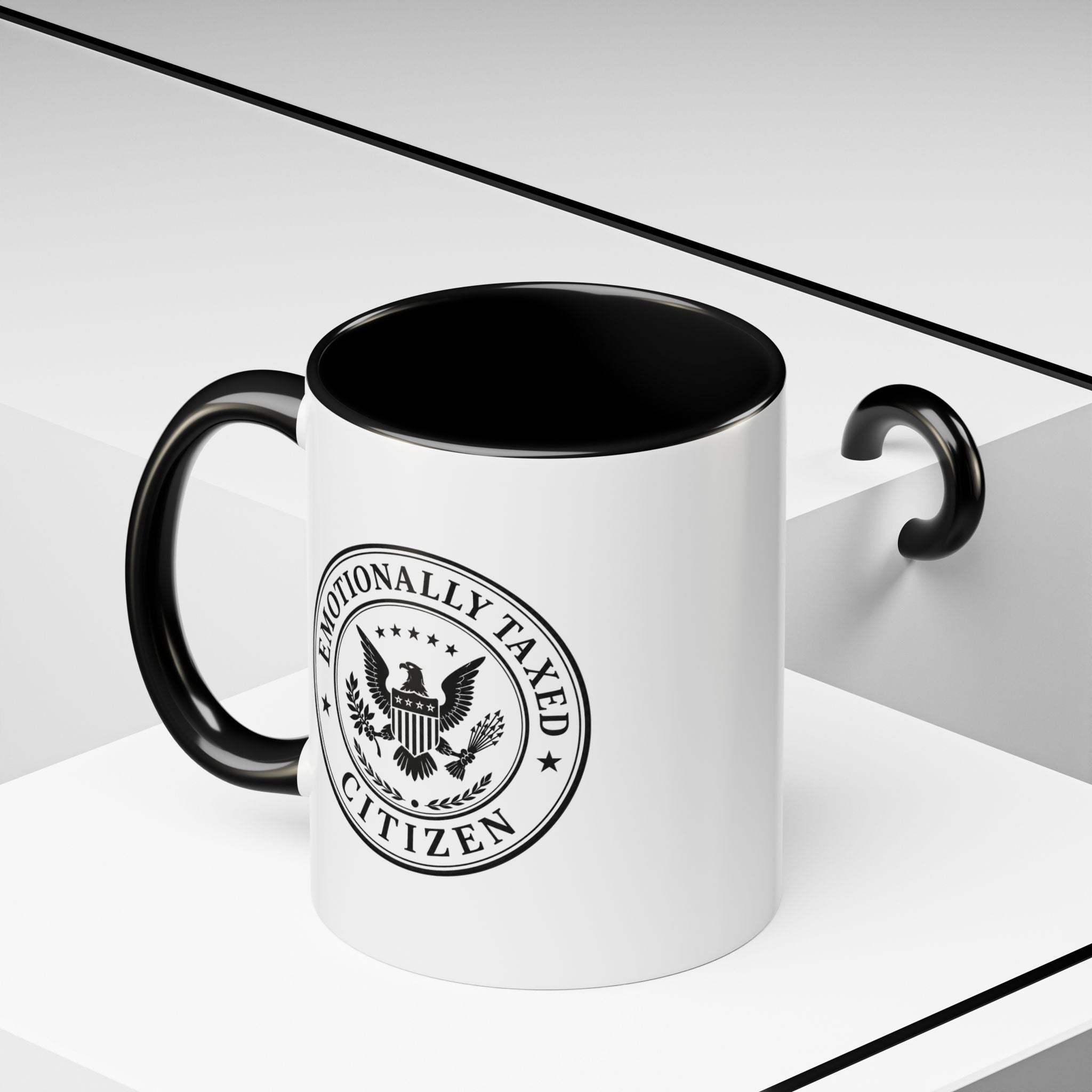 Emotionally Taxed Citizen Accent Mug | Existential Office Mug