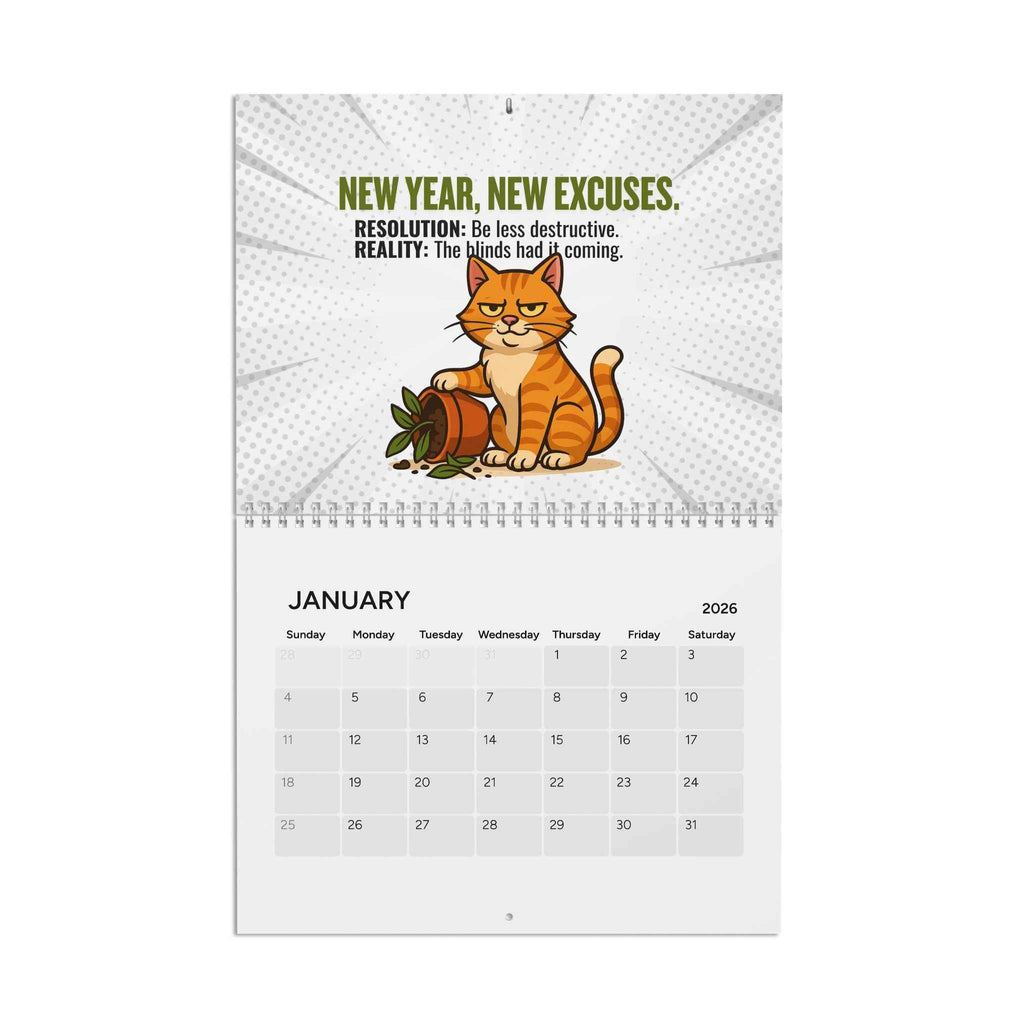 Catsplaining the Year – 2026 Funny Cat Calendar | EpilepticAL