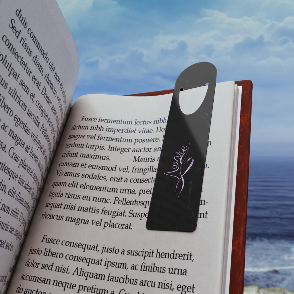 Aware | Epilepsy Awareness Aluminum Bookmark