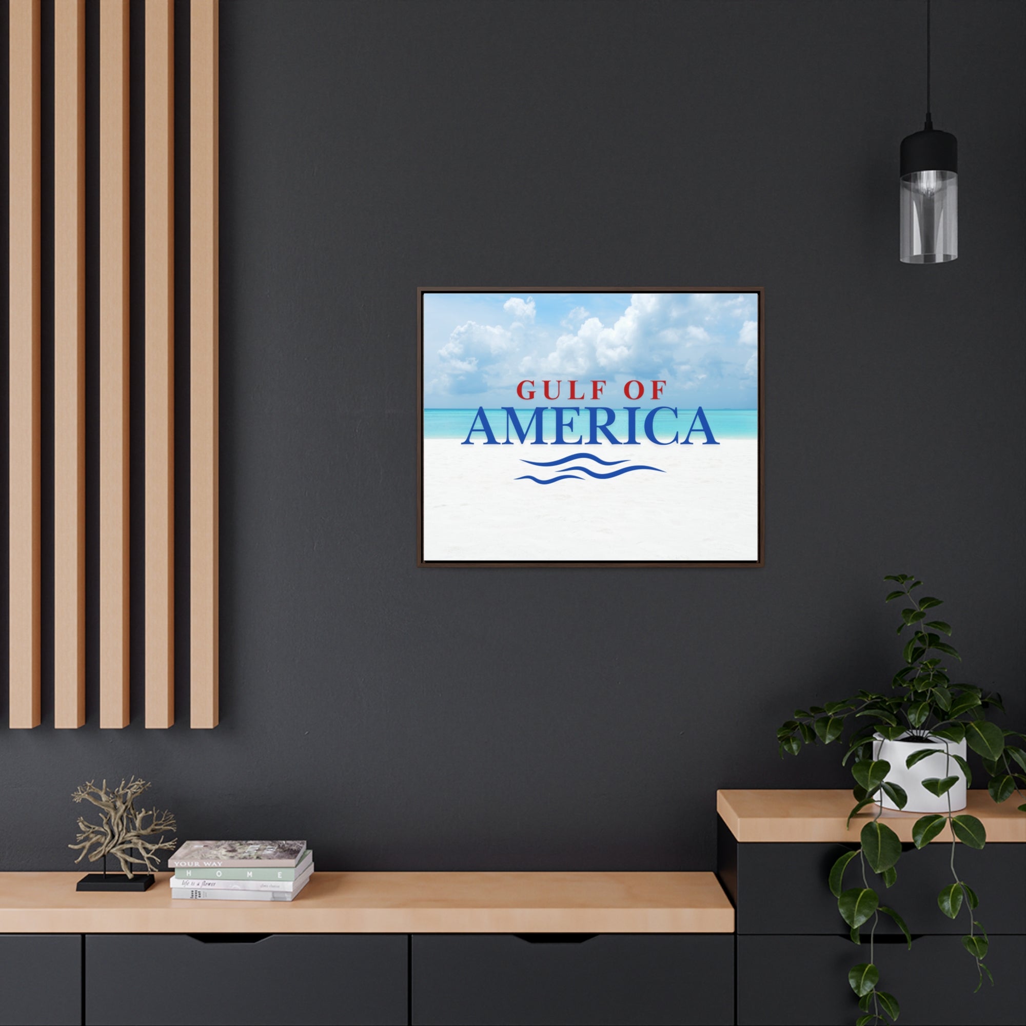 American Gulf Canvas Wrap - Coastal Wall Art for Beach Lovers