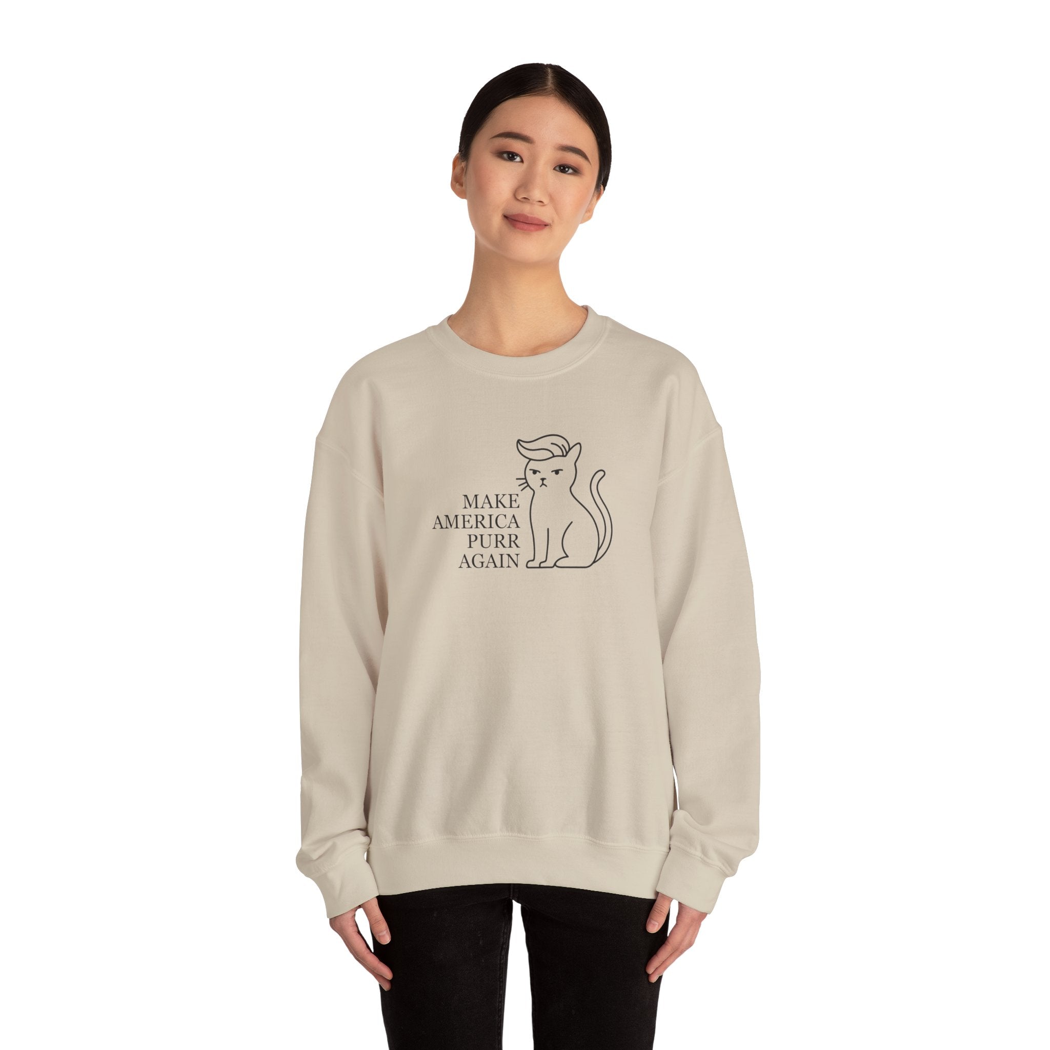 “Make America Purr Again” Parody Cat Sweatshirt