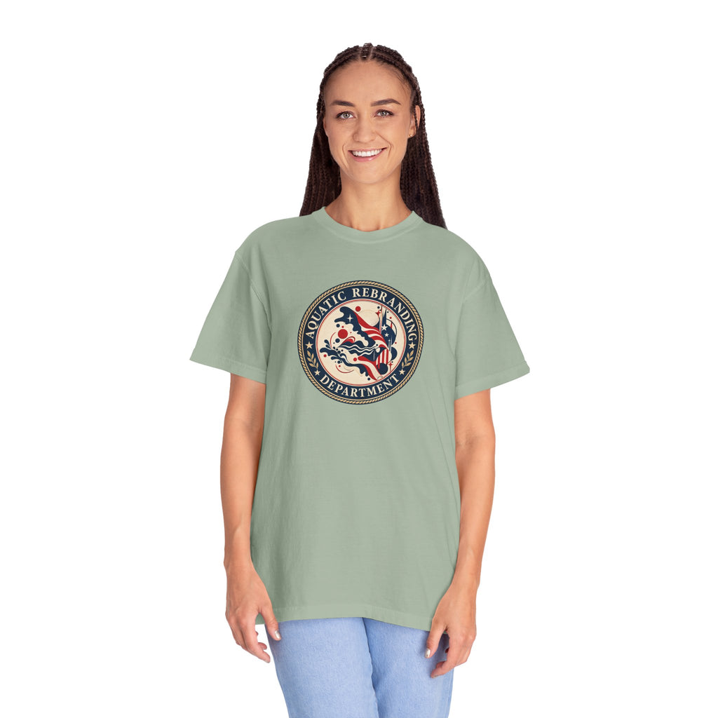 Aquatic Rebranding Department Garment-Dyed Unisex T-Shirt