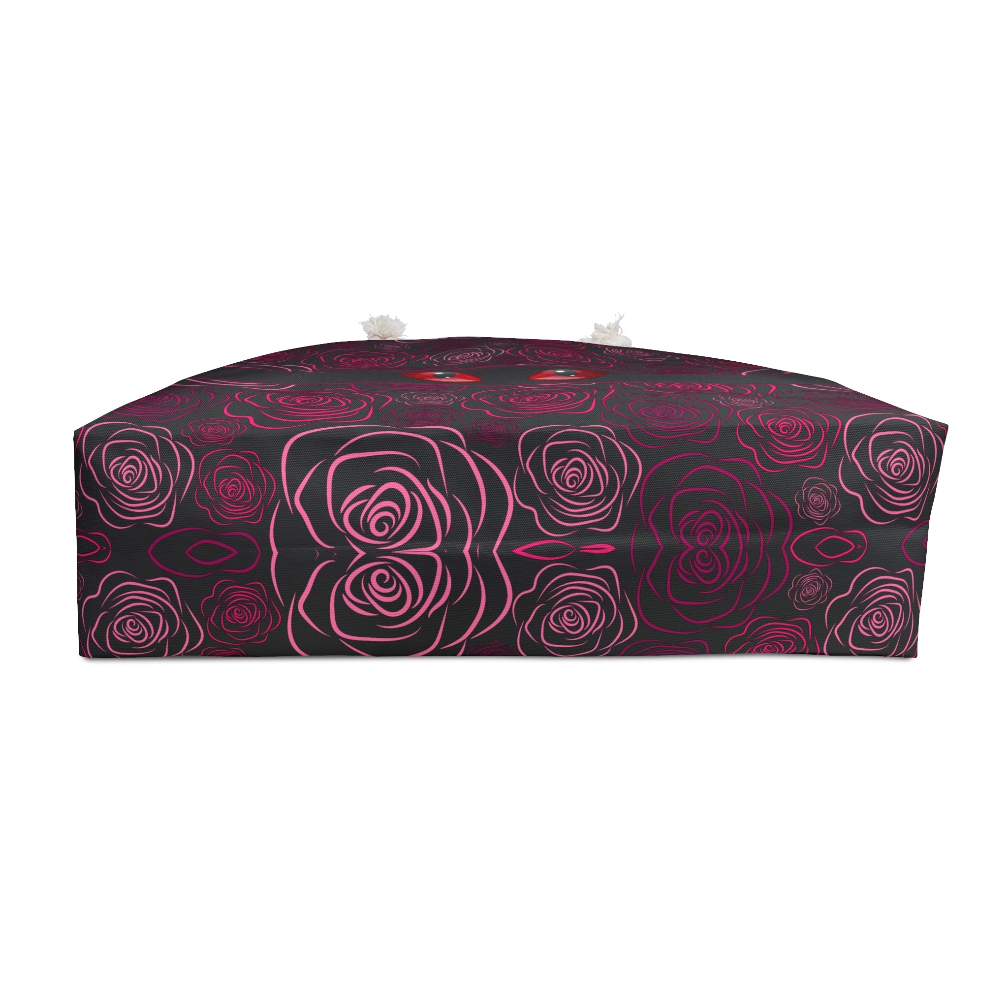 Peeking Cat Eyes Gothic Rose Weekender Bag