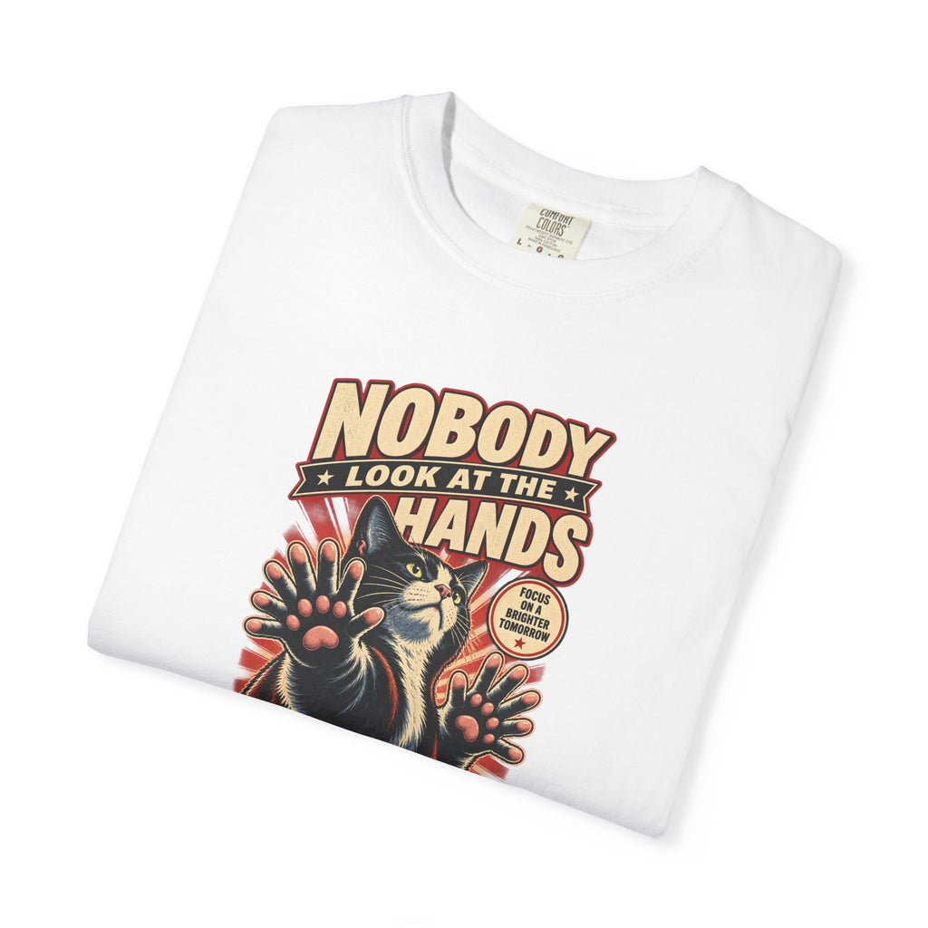 Nobody Look at the Hands AI Slop Comfort Colors T-Shirt