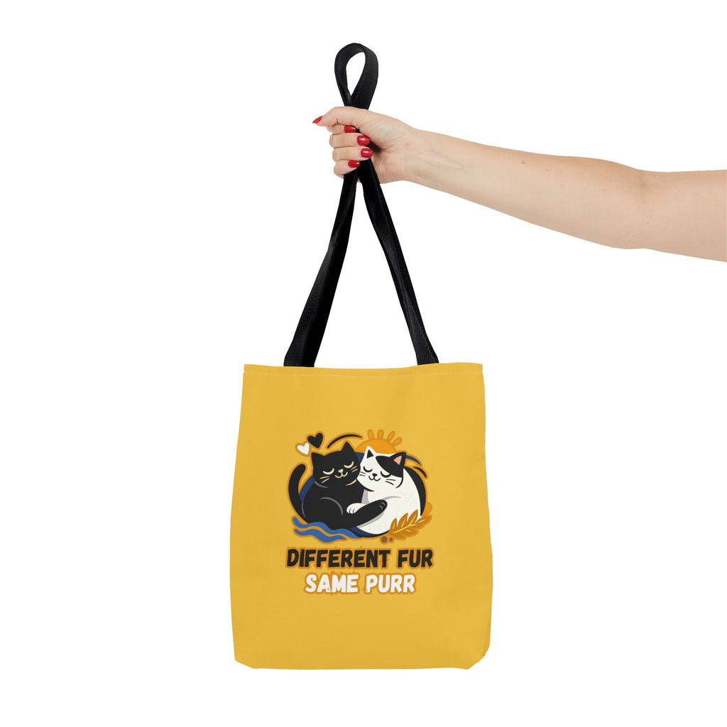 Different Fur, Same Purr Cat Tote Bag – Cozy Friendship Market Bag