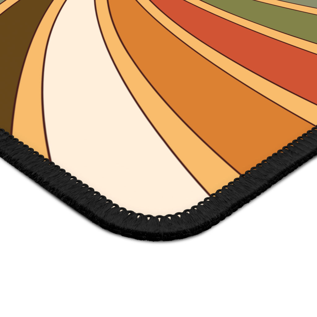 Swirly Retro Paw Design Gaming Mouse Pad