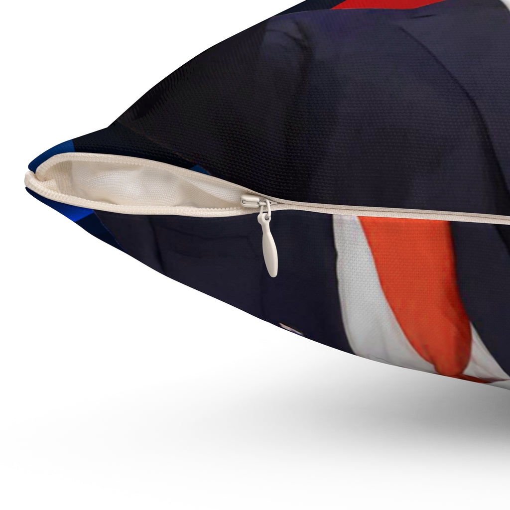 Trump Country Constitution God Spun Polyester Square Pillow