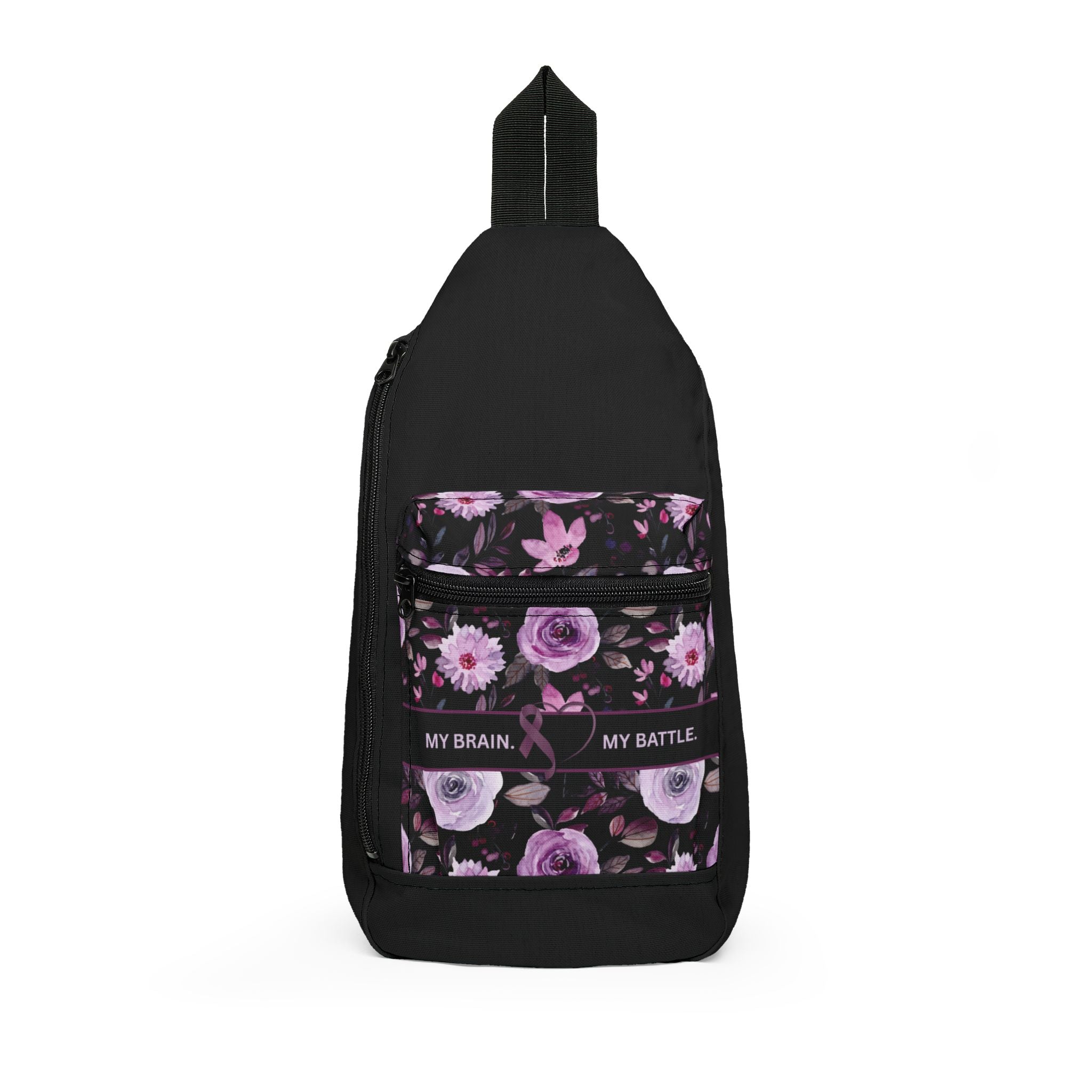 My Brain, My Battle Epilepsy Awareness Sling Bag