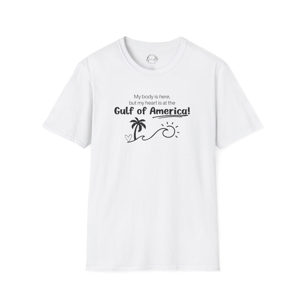 Heart at the Gulf Graphic T-Shirt - Perfect for Beach Lovers