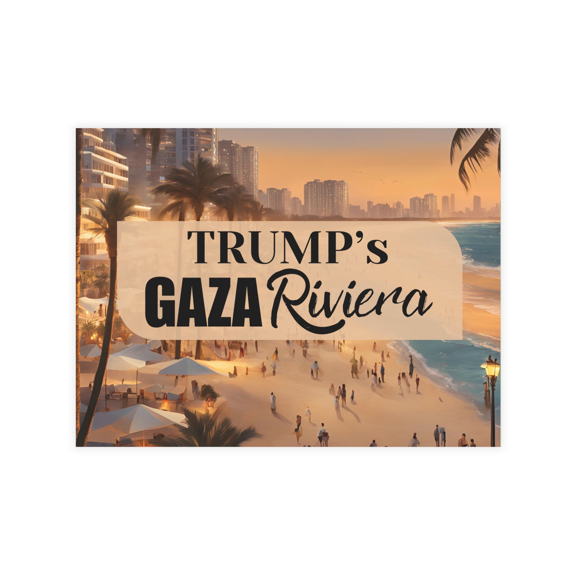 Trump’s Gaza Riviera Postcard Bundles with Envelopes