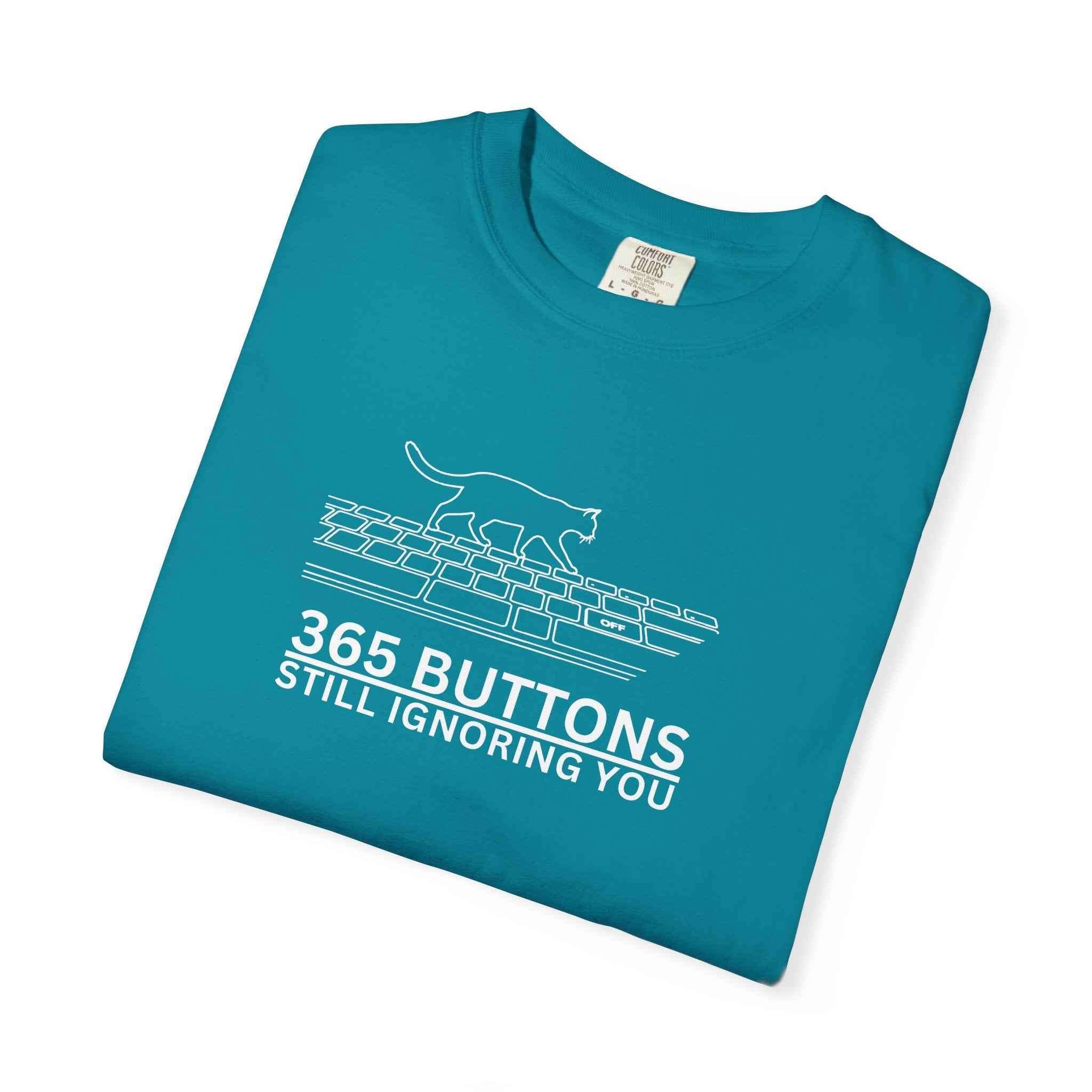 365 Buttons Still Ignoring You – Cat Keyboard T-Shirt