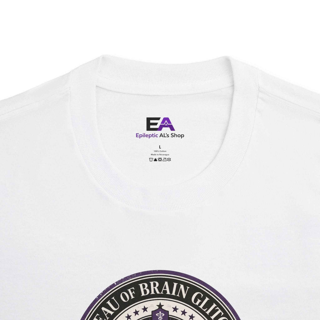 Bureau of Brain Glitches Tee – Power Surges Likely – Epilepsy Awareness Shirt