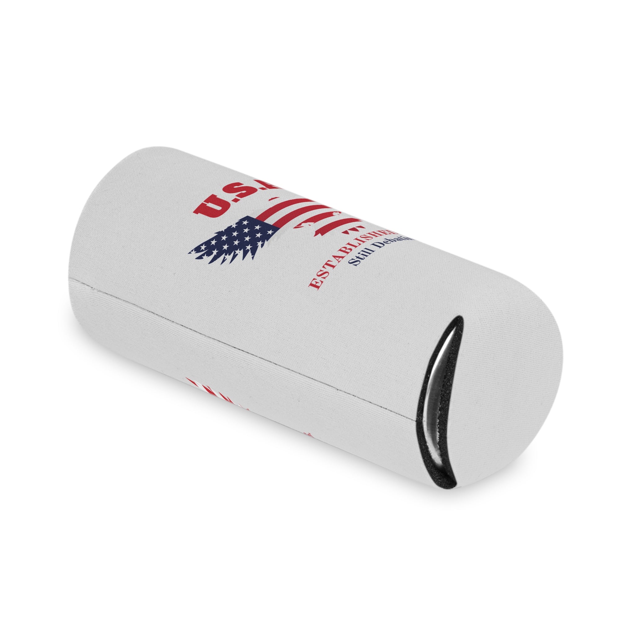 USA Established 1776 Still Debating Can Cooler Sleeve | Patriotic Funny Koozie