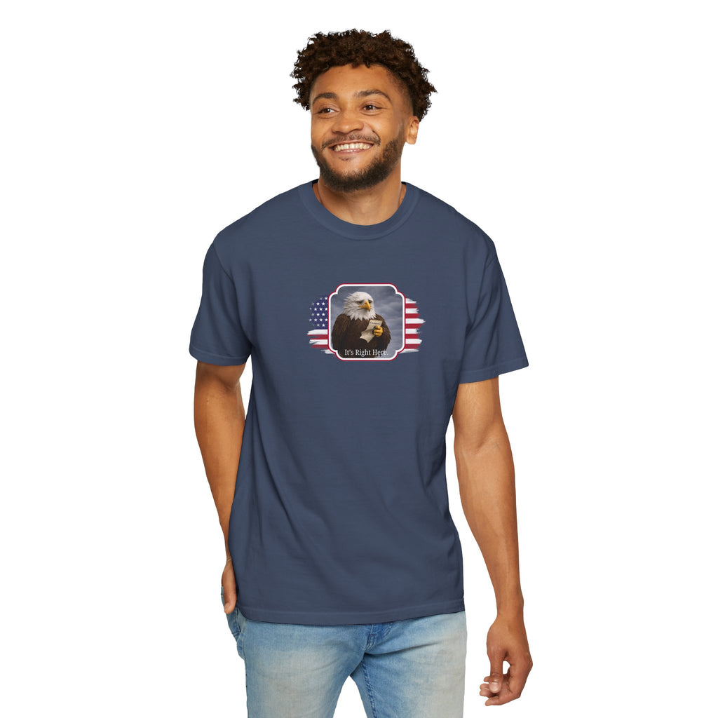 “It’s Right Here” Political Parody T-Shirt