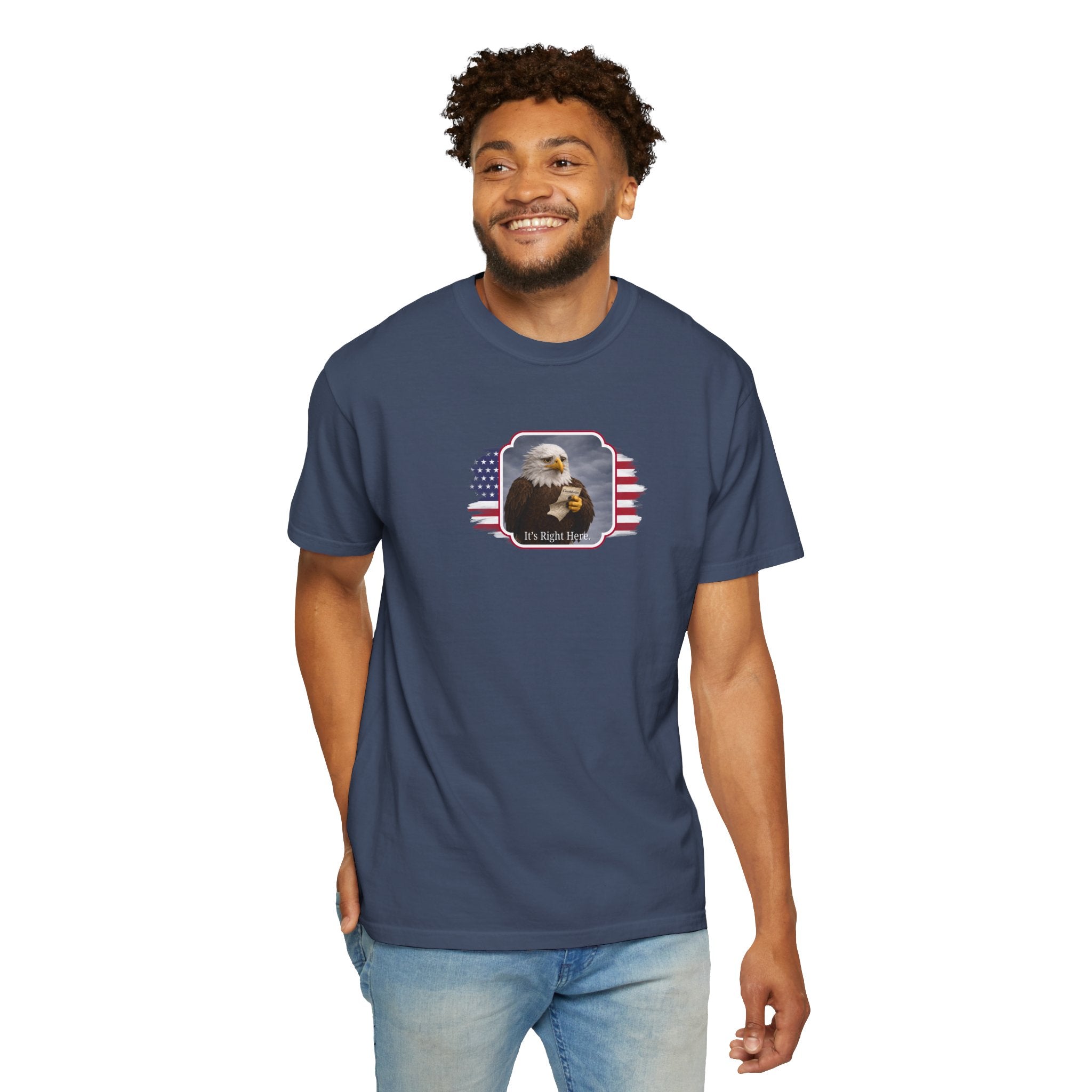 “It’s Right Here” Political Parody T-Shirt