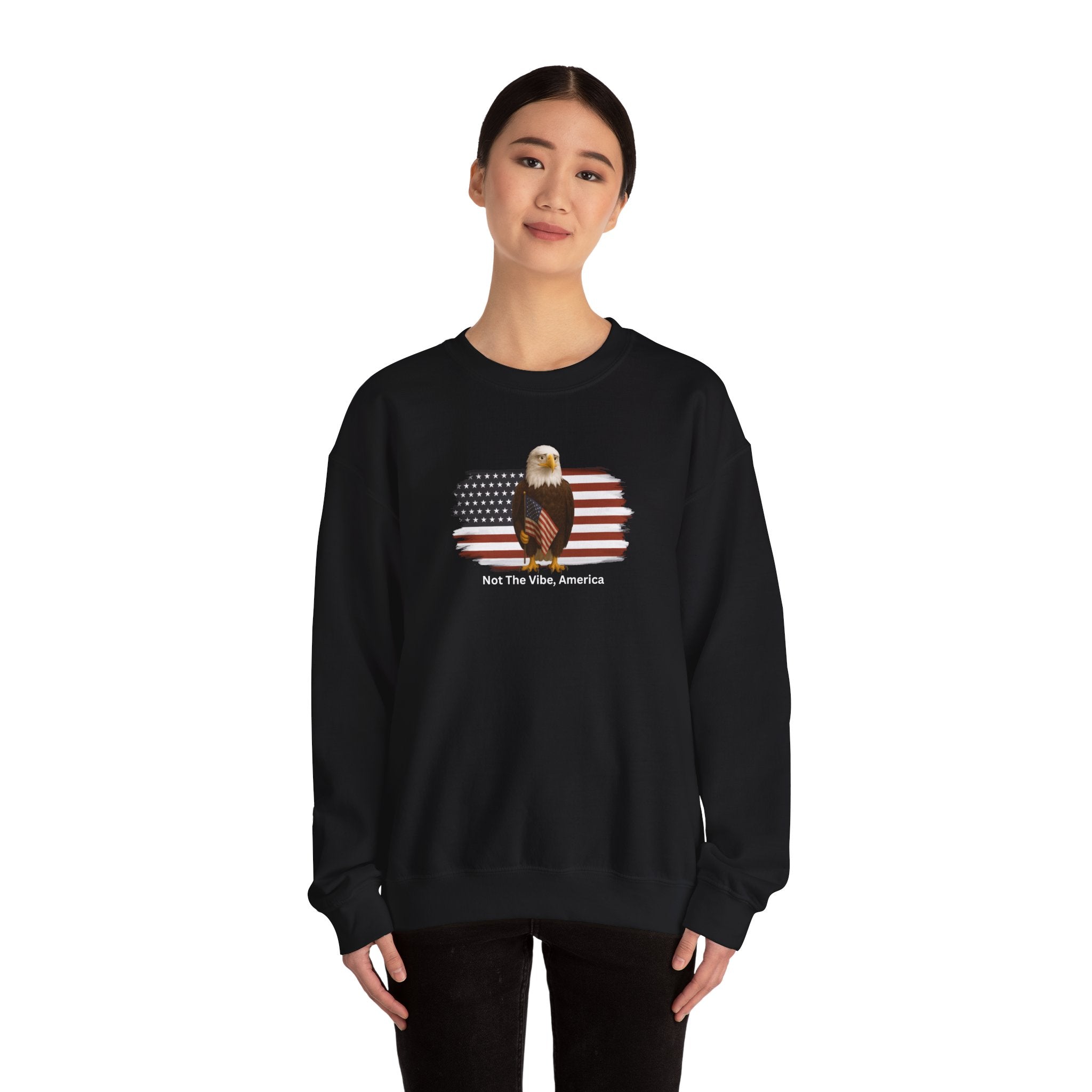 Not the Vibe, America – Political Parody Crewneck Sweatshirt