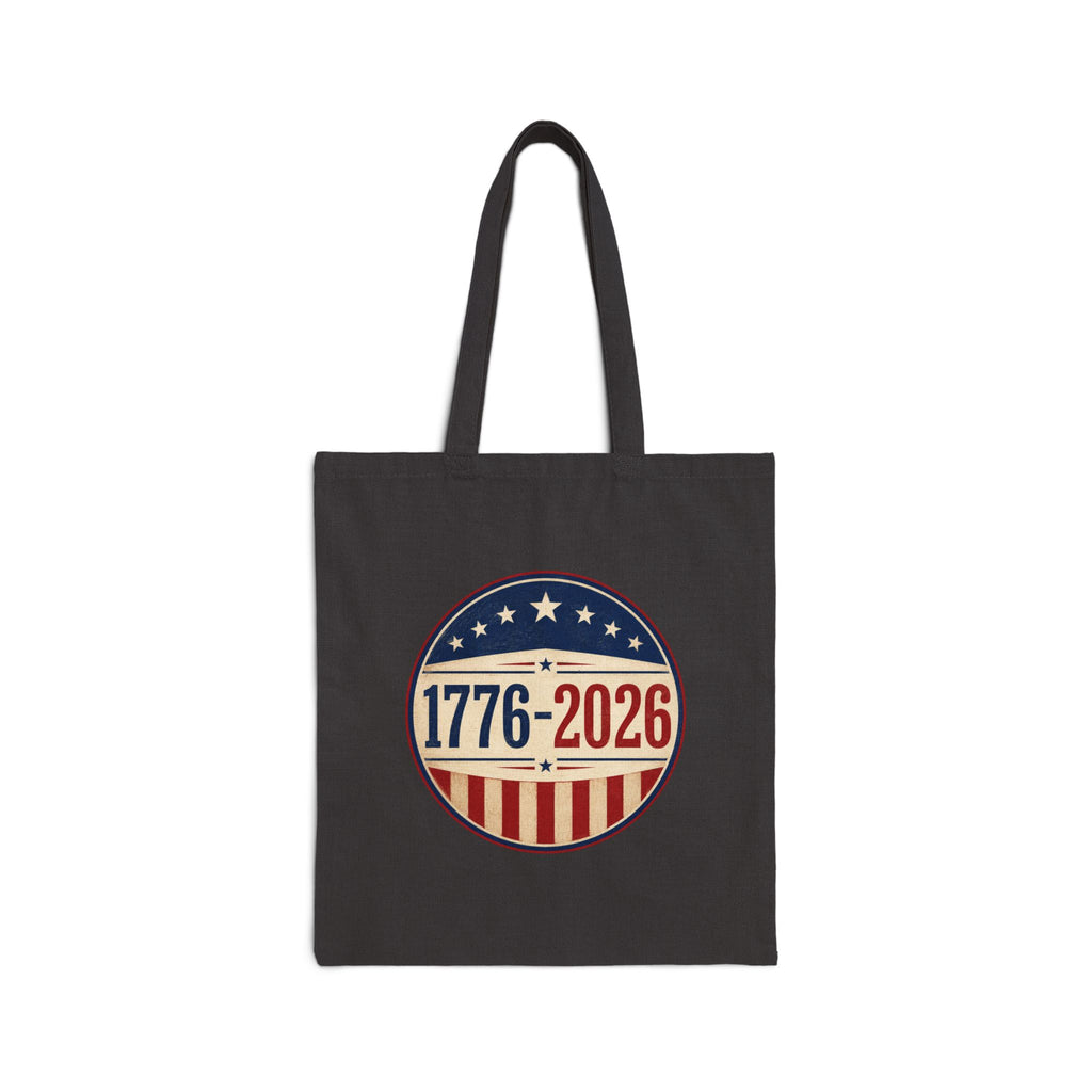 1776–2026 America Anniversary Canvas Tote Bag | Patriotic USA Carryall