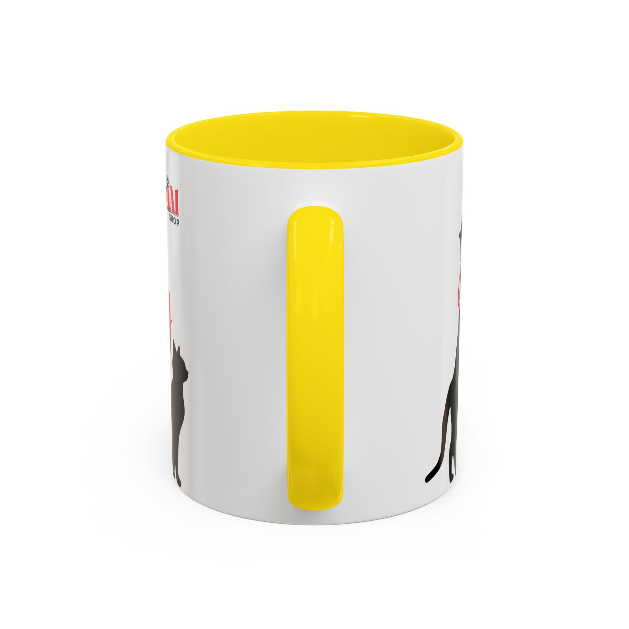 Silhouette Cat Lovers Accent Mug
