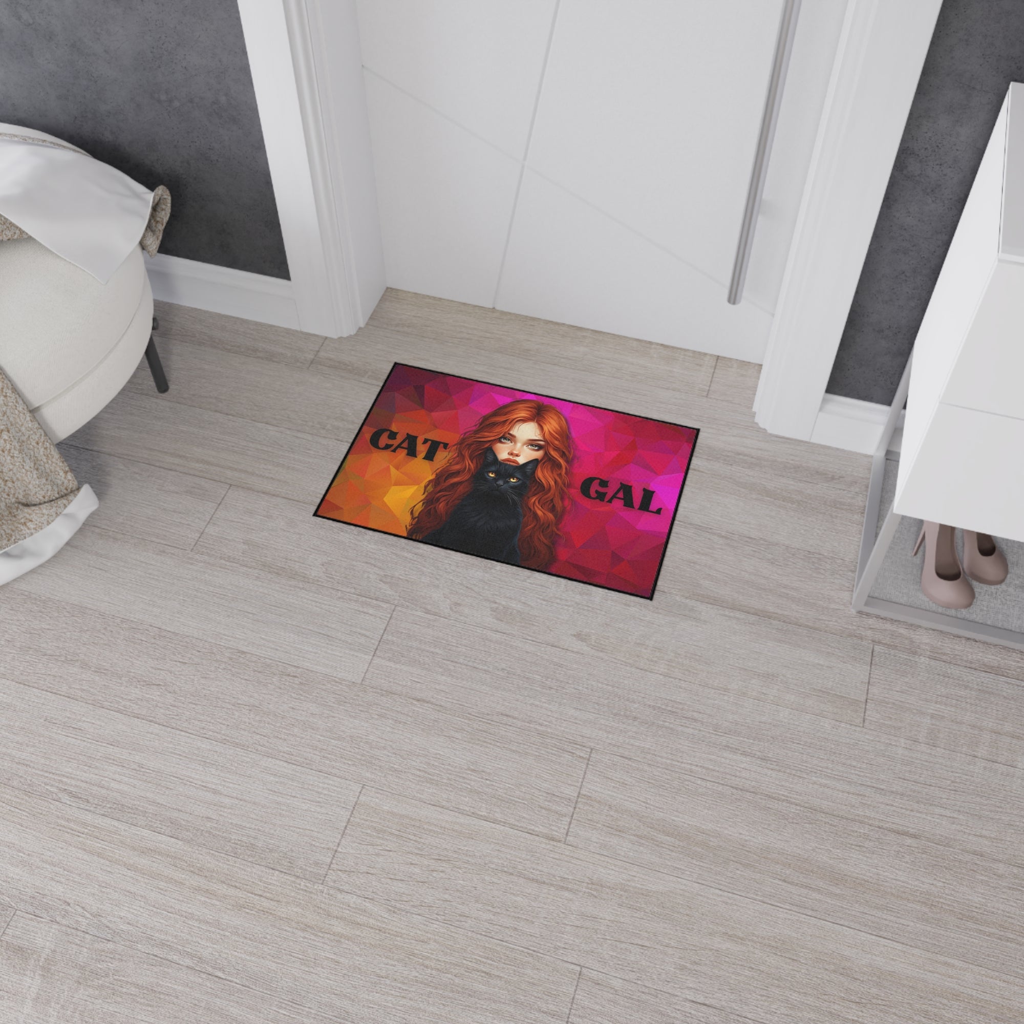 Cat Gal Heavy Duty Floor Mat - Perfect for Cat Lovers