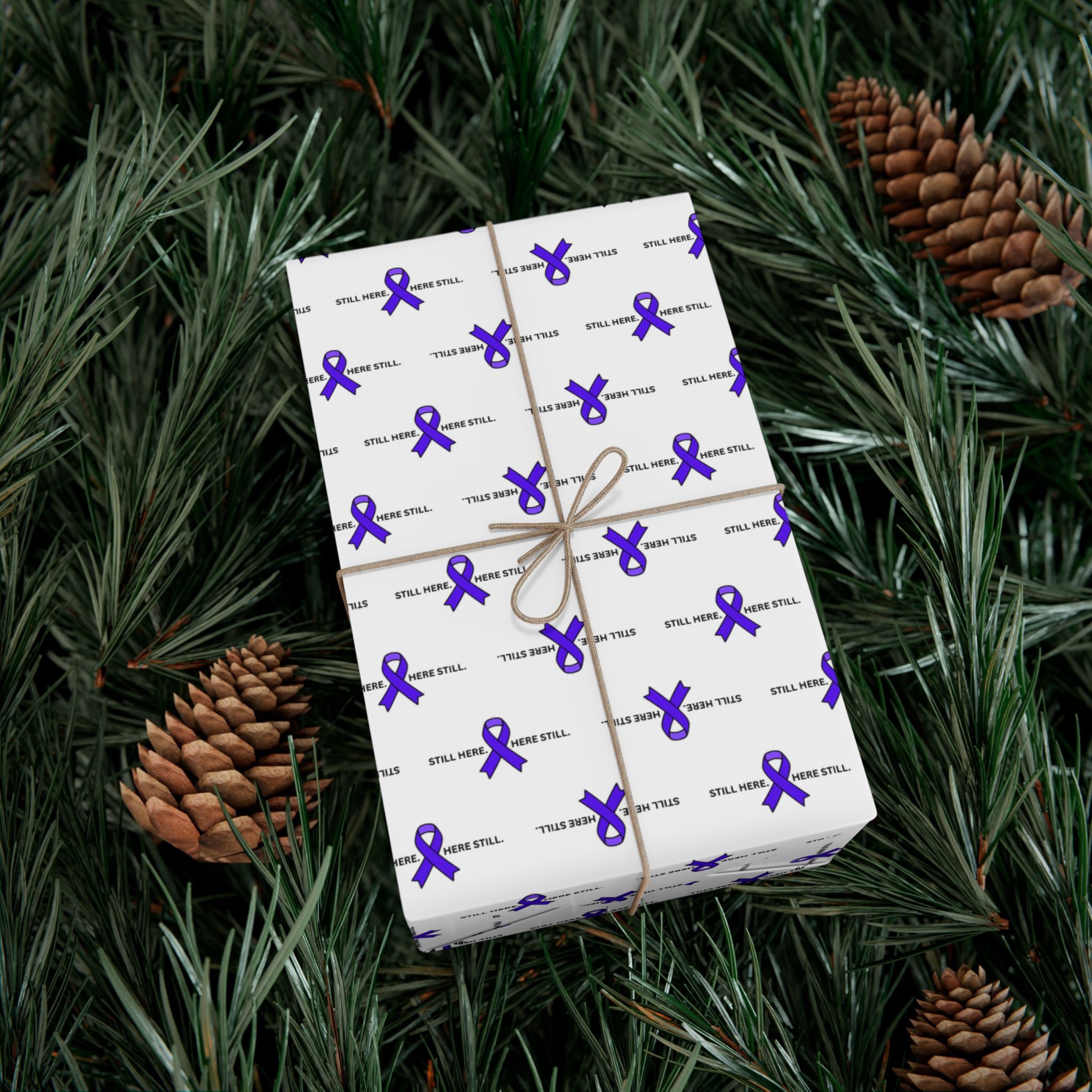 Still Here. Here Still. Gift Wrap Paper (Epilepsy Awareness)