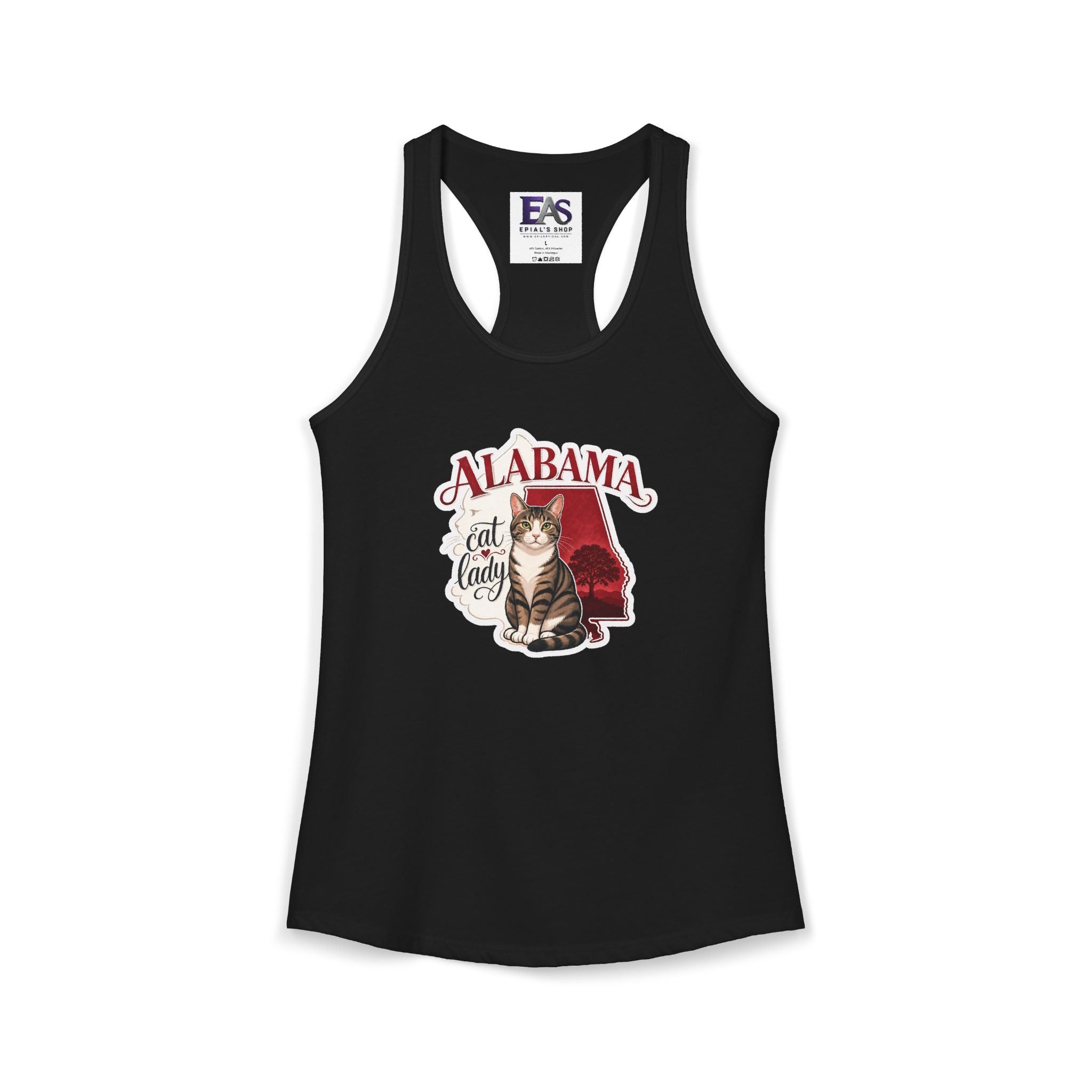 Alabama Cat Lady Women’s Racerback Tank Top