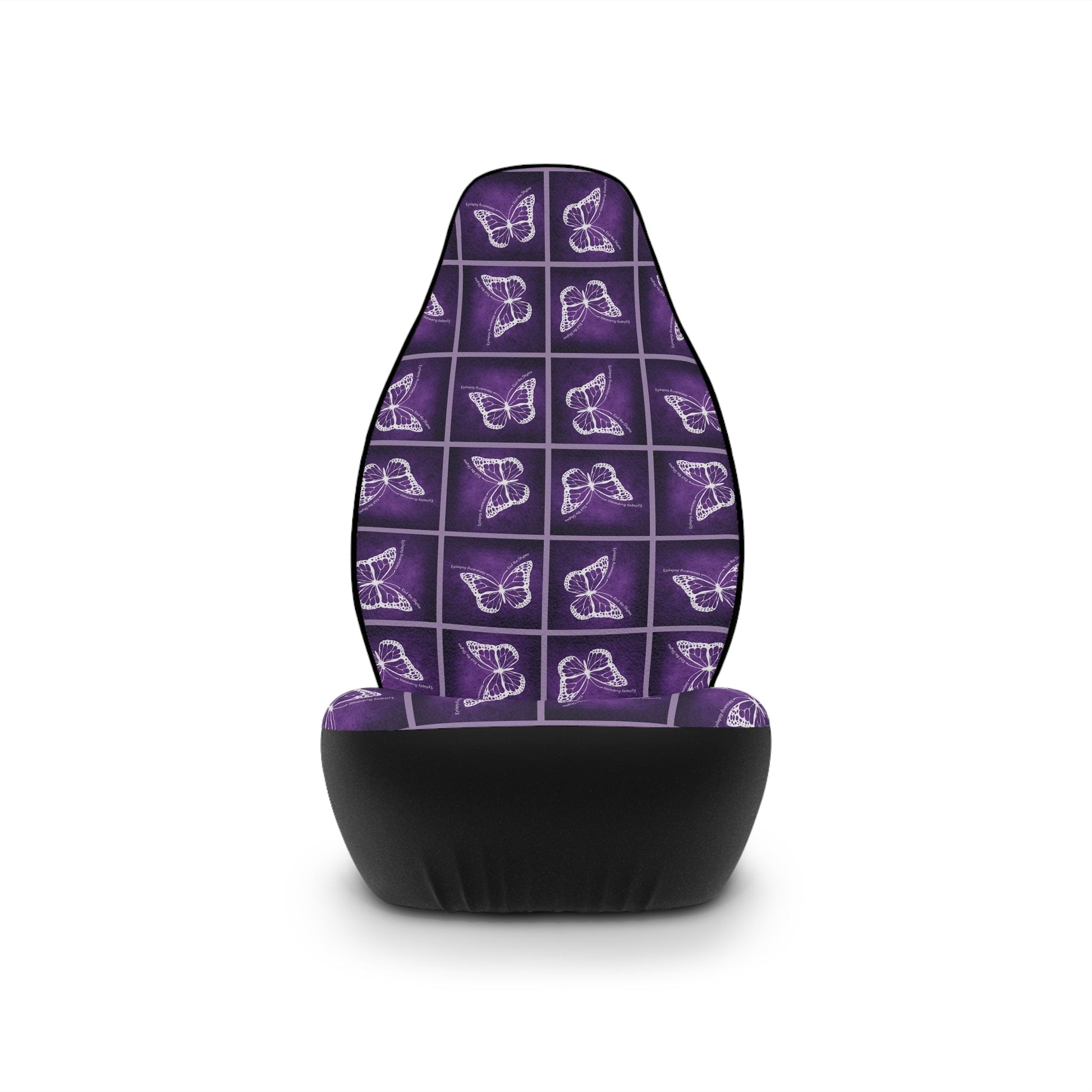Purple Butterfly Car Seat Covers Printify